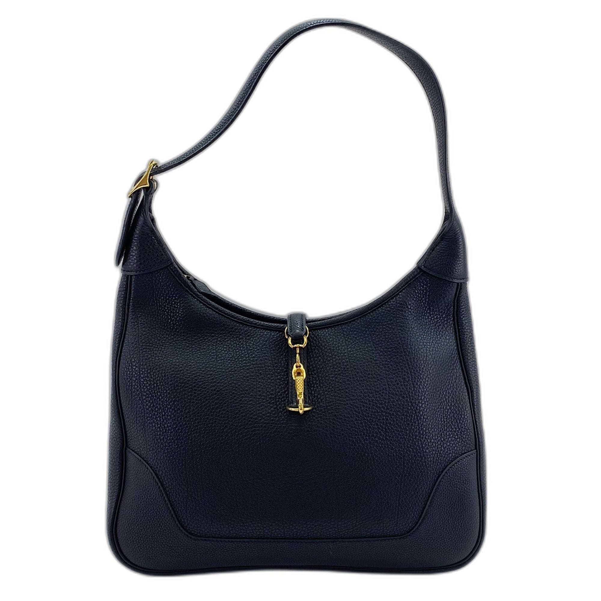 Hermes Trim Black Shoulder Bag (Pre-Owned)