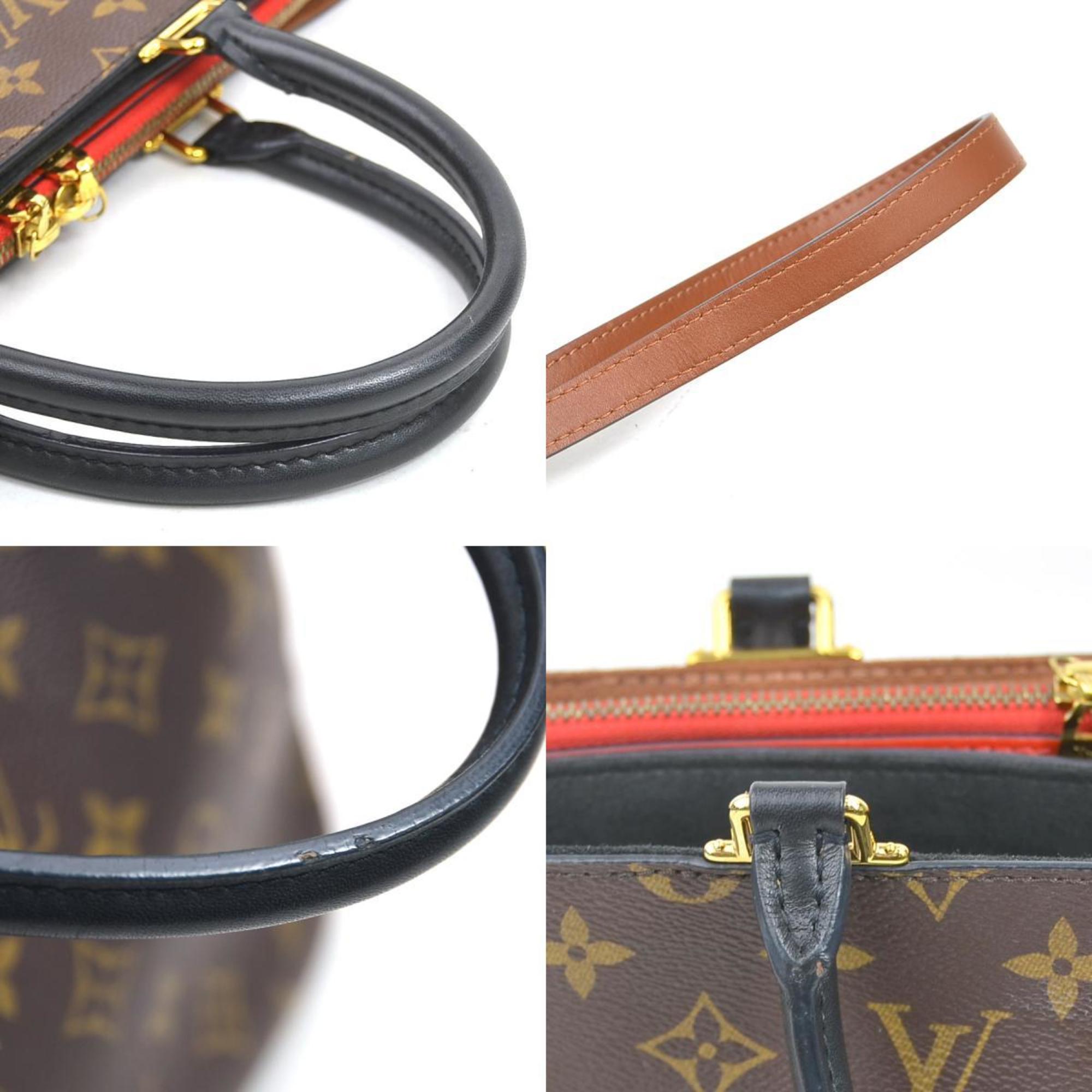 Louis Vuitton Monogram Noir Rouge Monogram Handbag Shoulder Bag (Pre-Owned)