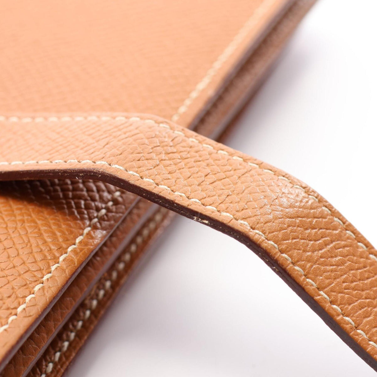 Hermes Brown Epsom Leather Long Wallet (Bi-Fold) (Pre-Owned)