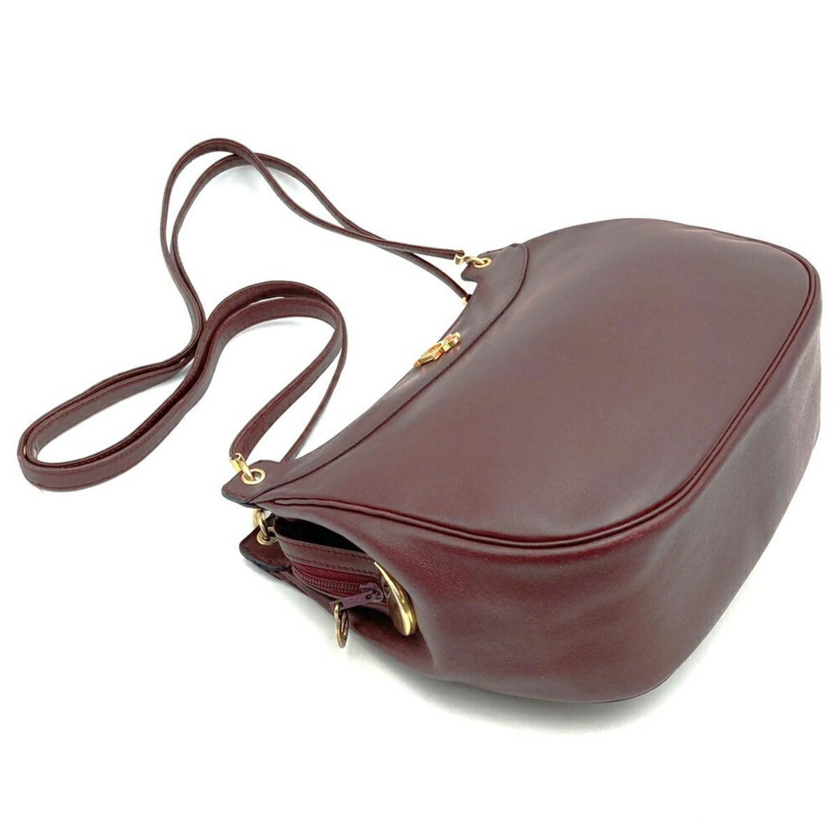 Christian Dior Red Color Leather Shoulder Bag (Pre-Owned)