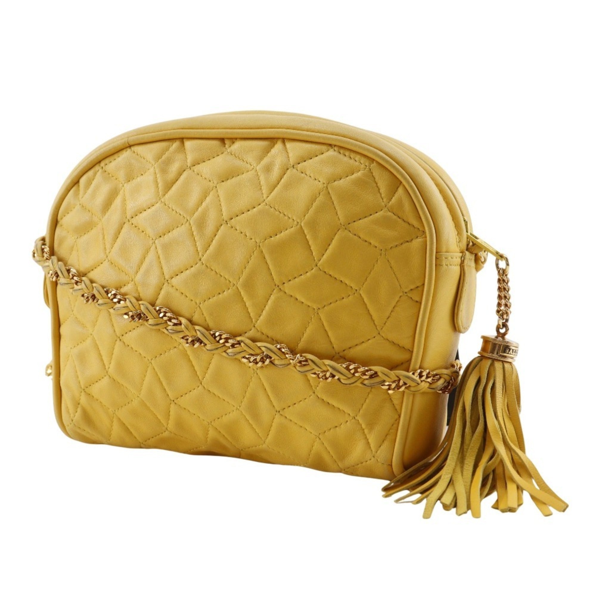 Bally Yellow Leather Shoulder Bag (Pre-Owned)