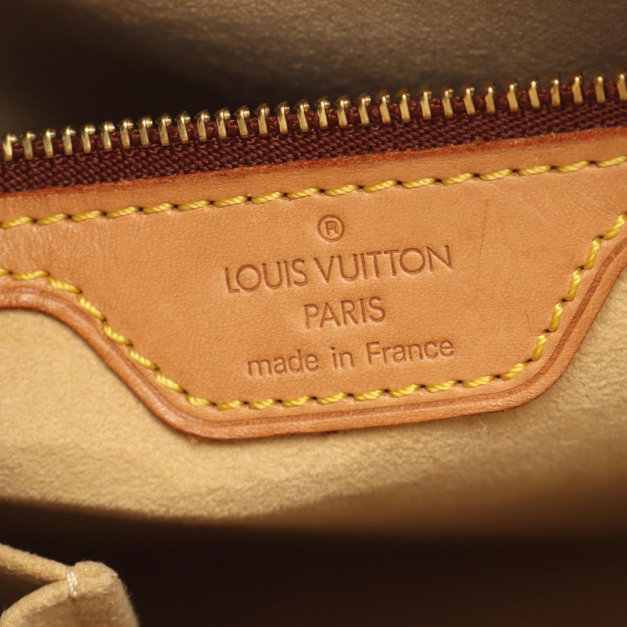 Louis Vuitton Brown Monogram Leather Coated Canvas Handbag Shoulder Bag (Pre-Owned)