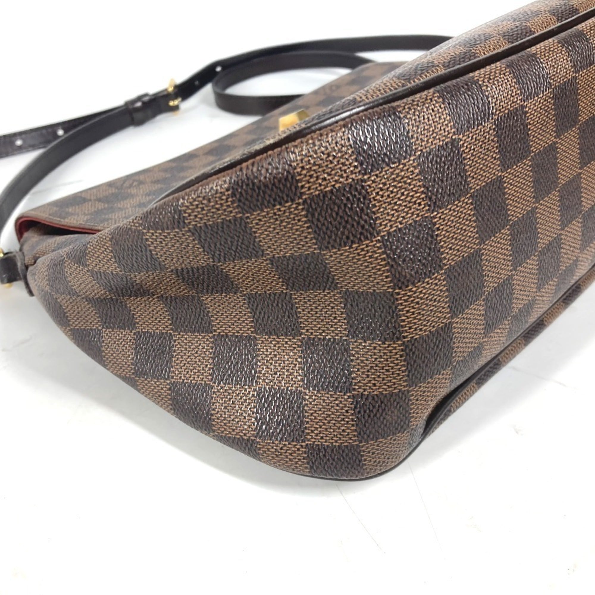 Louis Vuitton Brown Damier Canvas Ebene Damier Canvas Shoulder Bag (Pre-Owned)