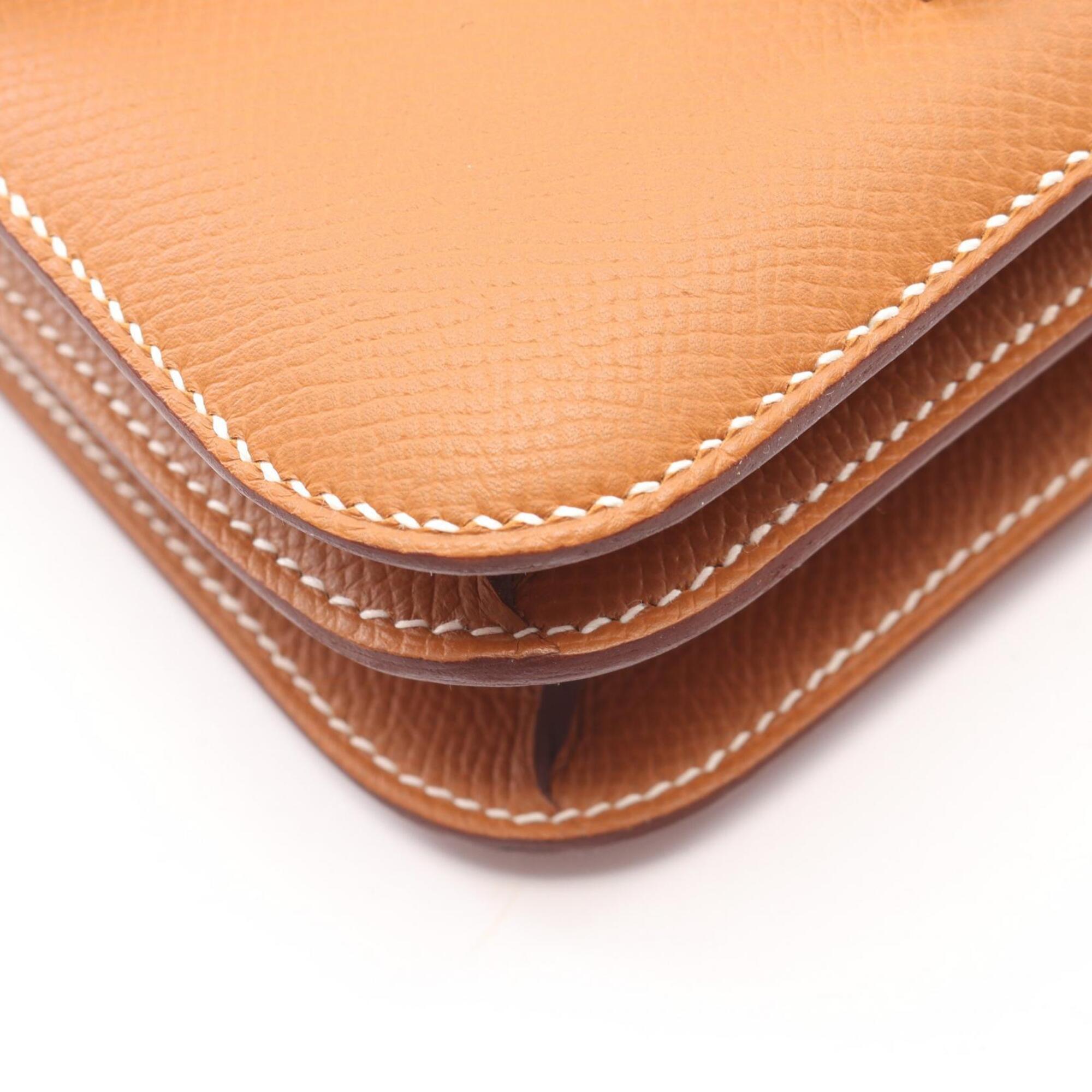 Hermes Brown Epsom Leather Shoulder Bag (Pre-Owned)