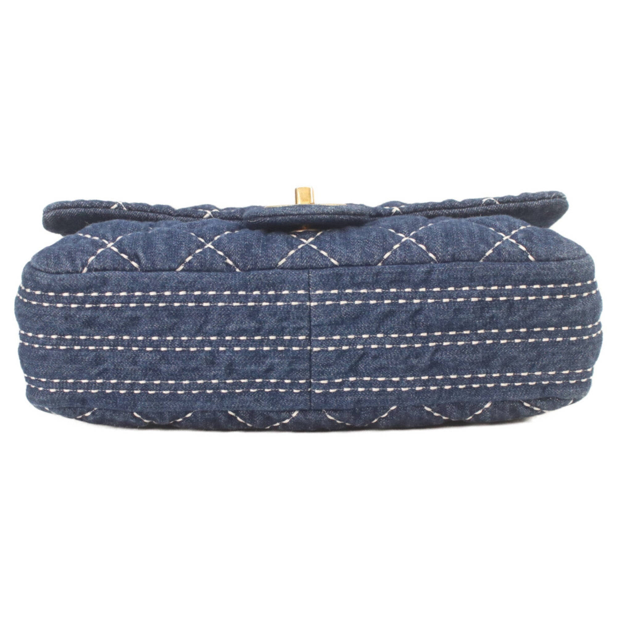 Chanel Gold Denim Shoulder Bag (Pre-Owned)