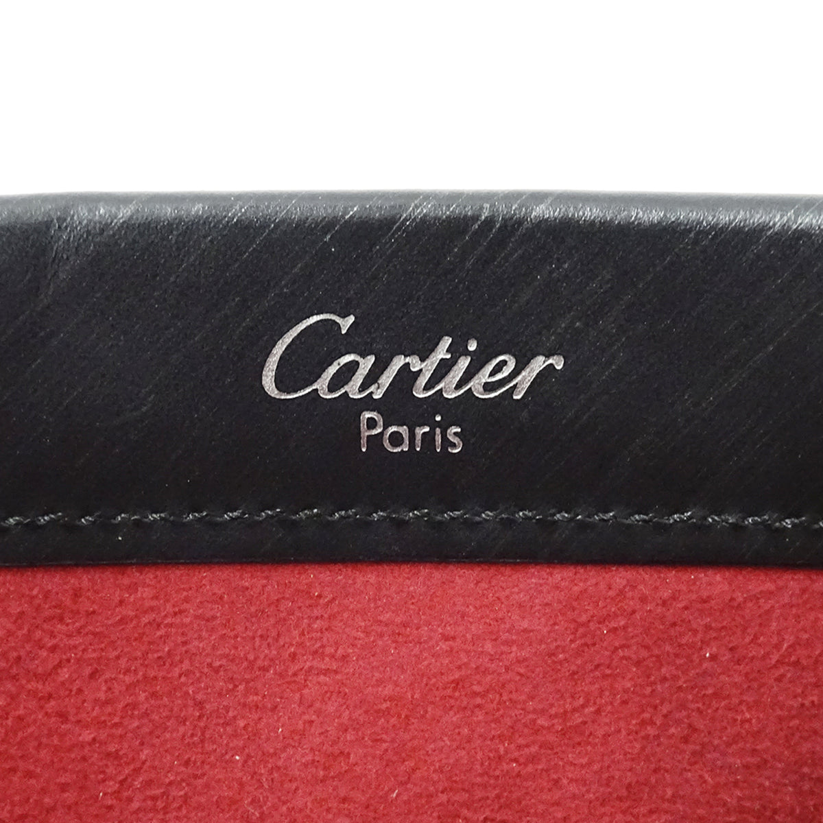 Cartier Black Leather Handbag (Pre-Owned)