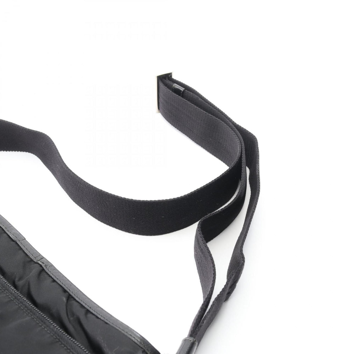Prada Black Nylon Saffiano Triangle Shoulder Bag (Pre-Owned)