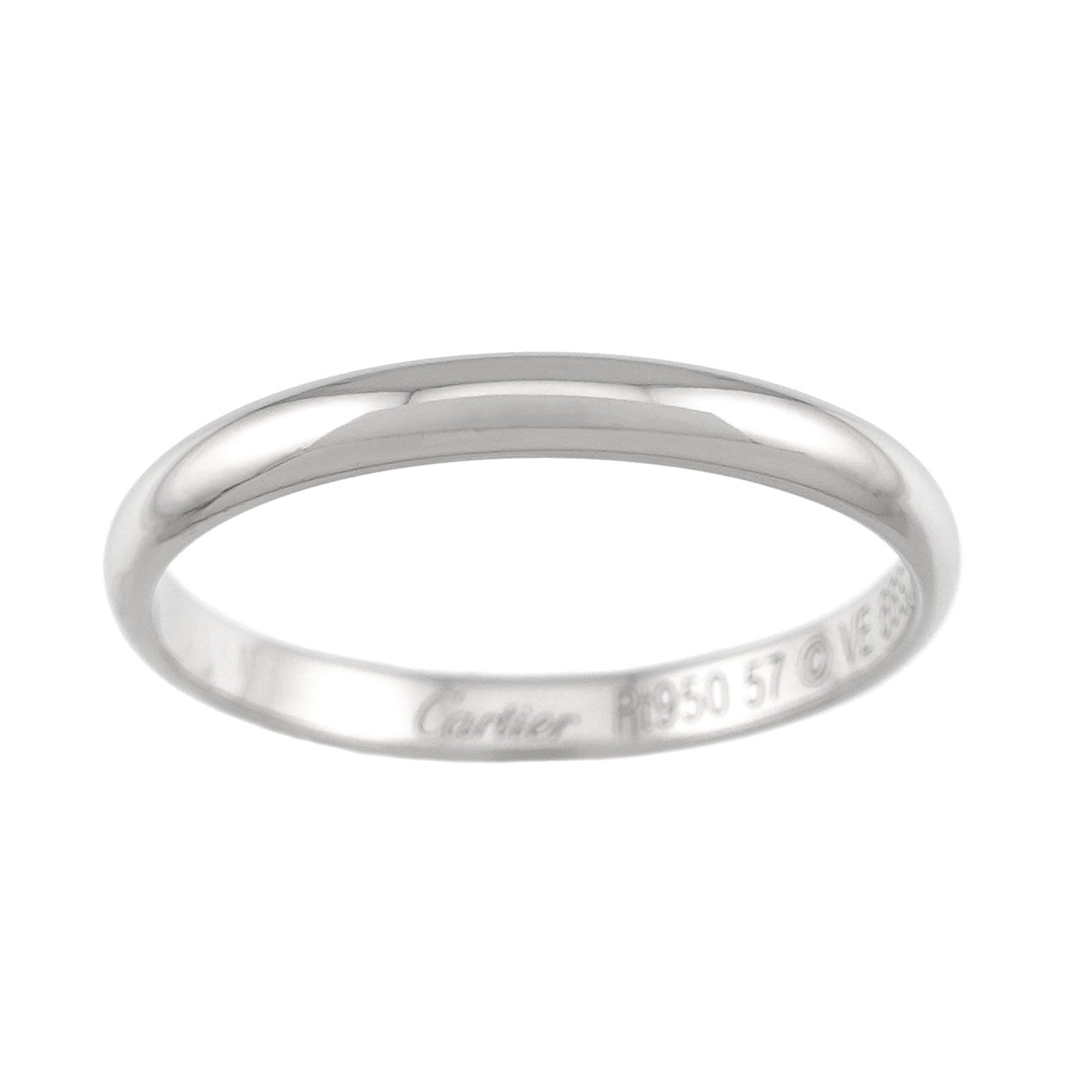 Cartier Platinum 950 Band Ring (Pre-Owned)