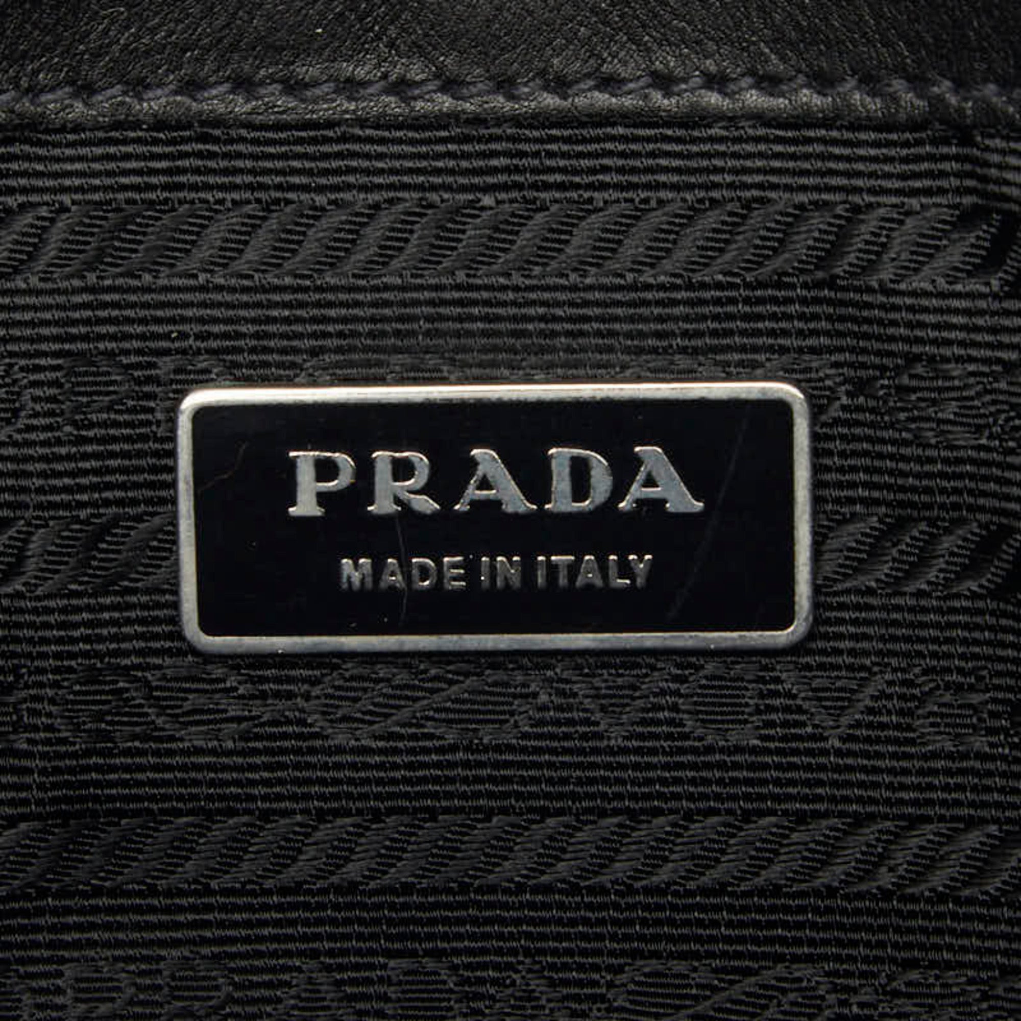 Prada Black Nylon Leather Shoulder Bag (Pre-Owned)