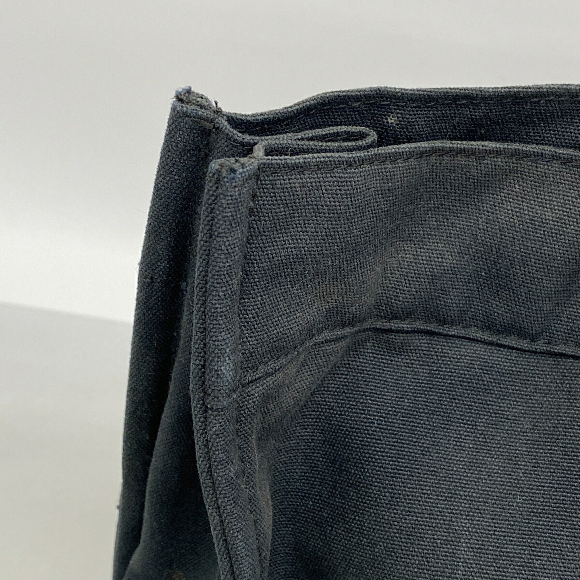 Hermes Black Canvas Tote Bag (Pre-Owned)
