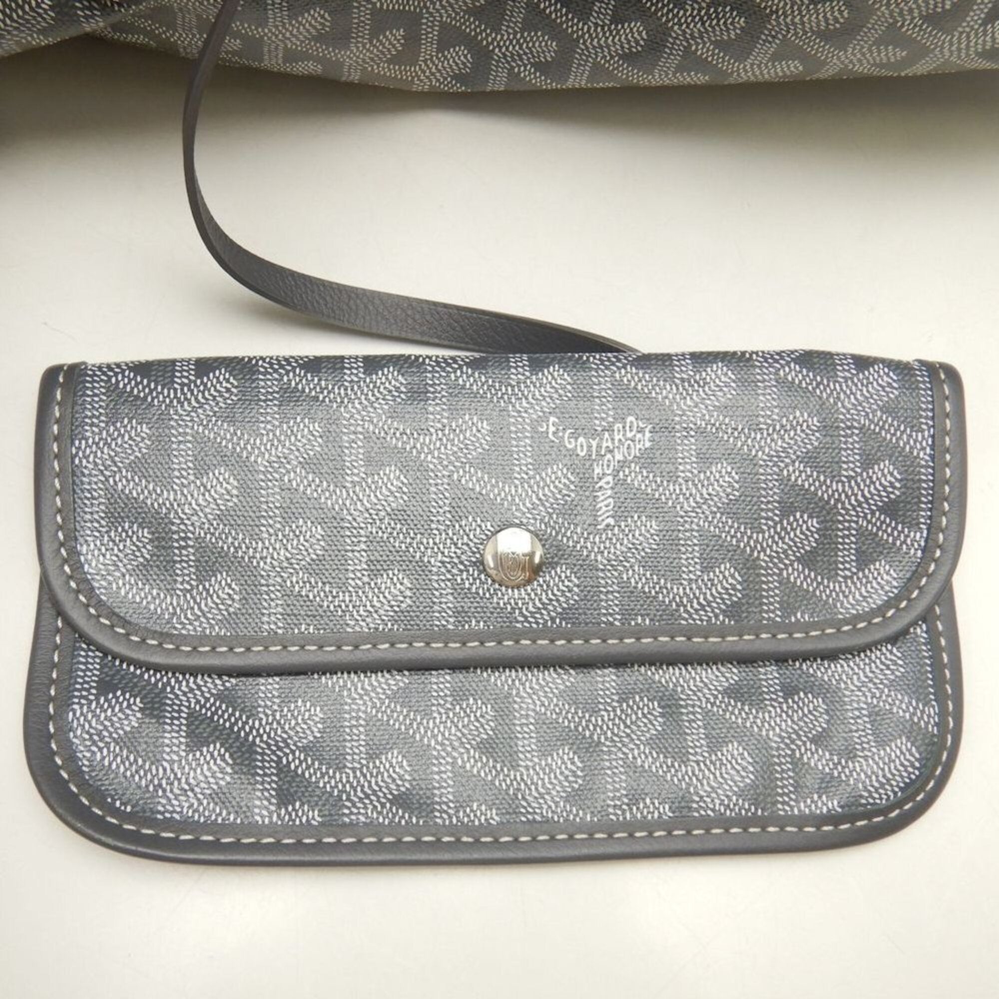 Goyard Gray Coated Canvas Pouch Tote Bag (Pre-Owned)