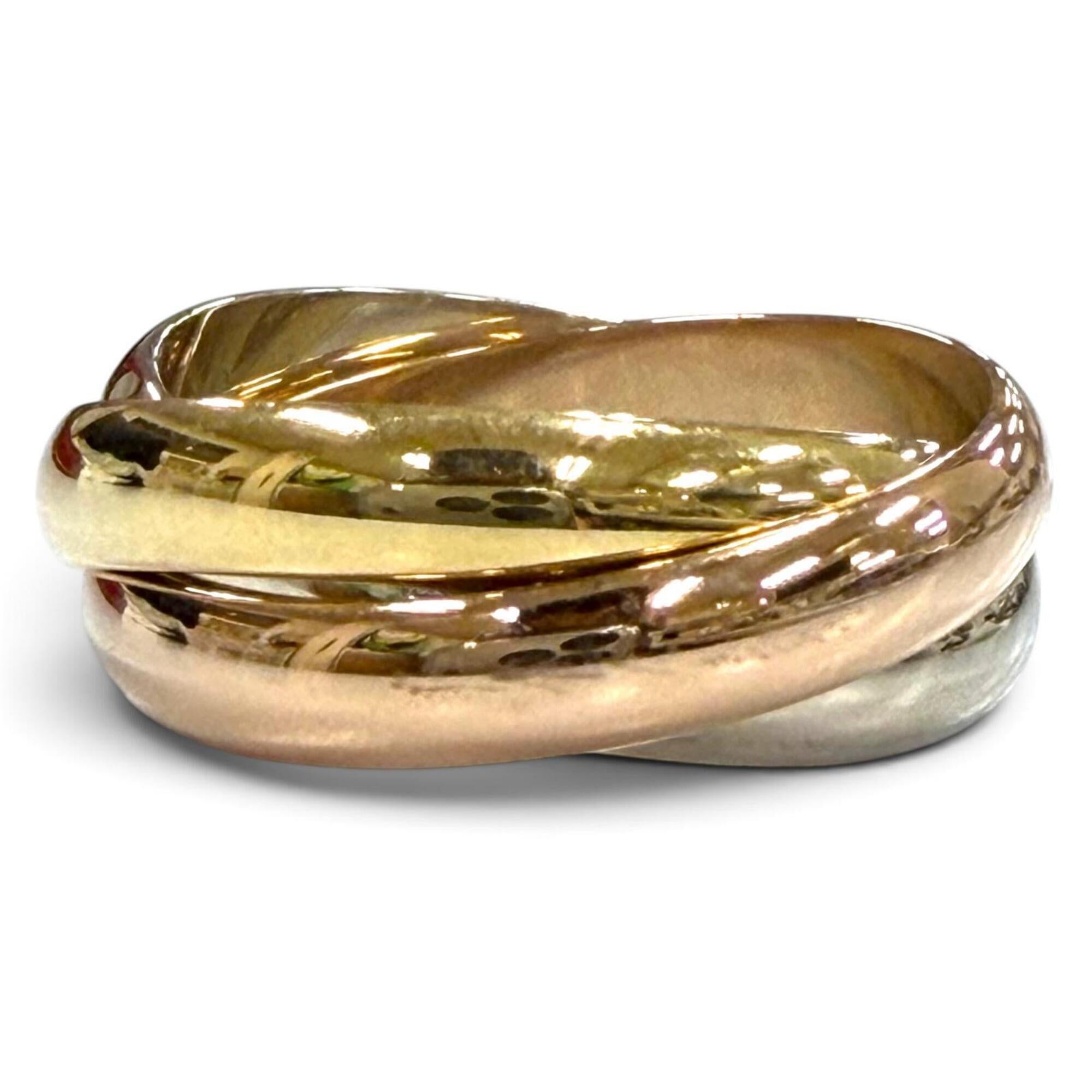 Cartier Pink Gold White Gold Yellow Gold Yellow Gold (18K) Pink Gold (18K) White Gold (18K) Band Ring (Pre-Owned)