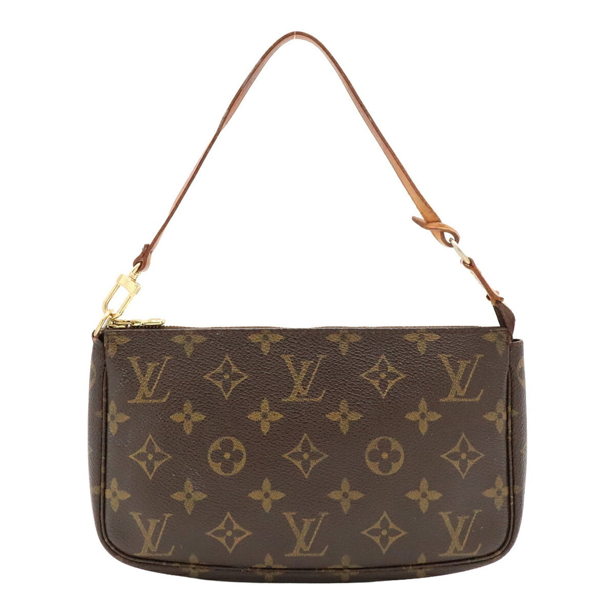 Louis Vuitton Brown Monogram Canvas Pvc Handbag Pochette Pouch (Pre-Owned)