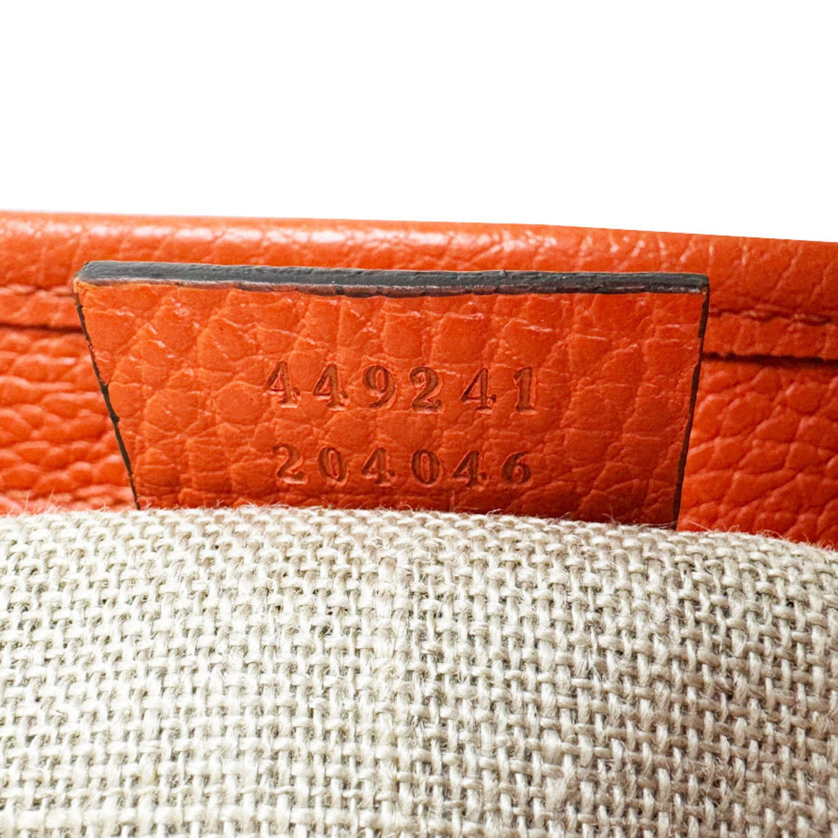 Gucci Brown Orange Gg Canvas Leather Handbag Shoulder Bag (Pre-Owned)