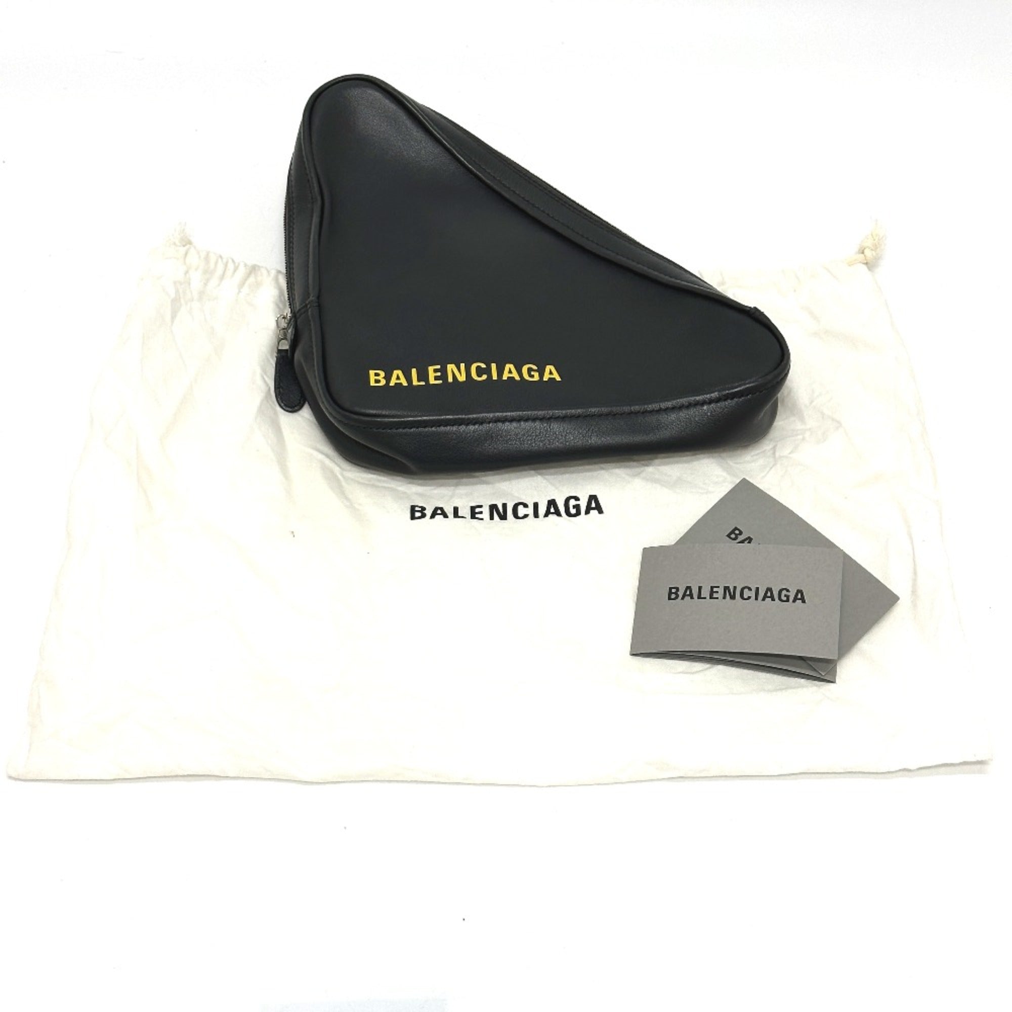 Balenciaga Black Leather Pouch (Pre-Owned)