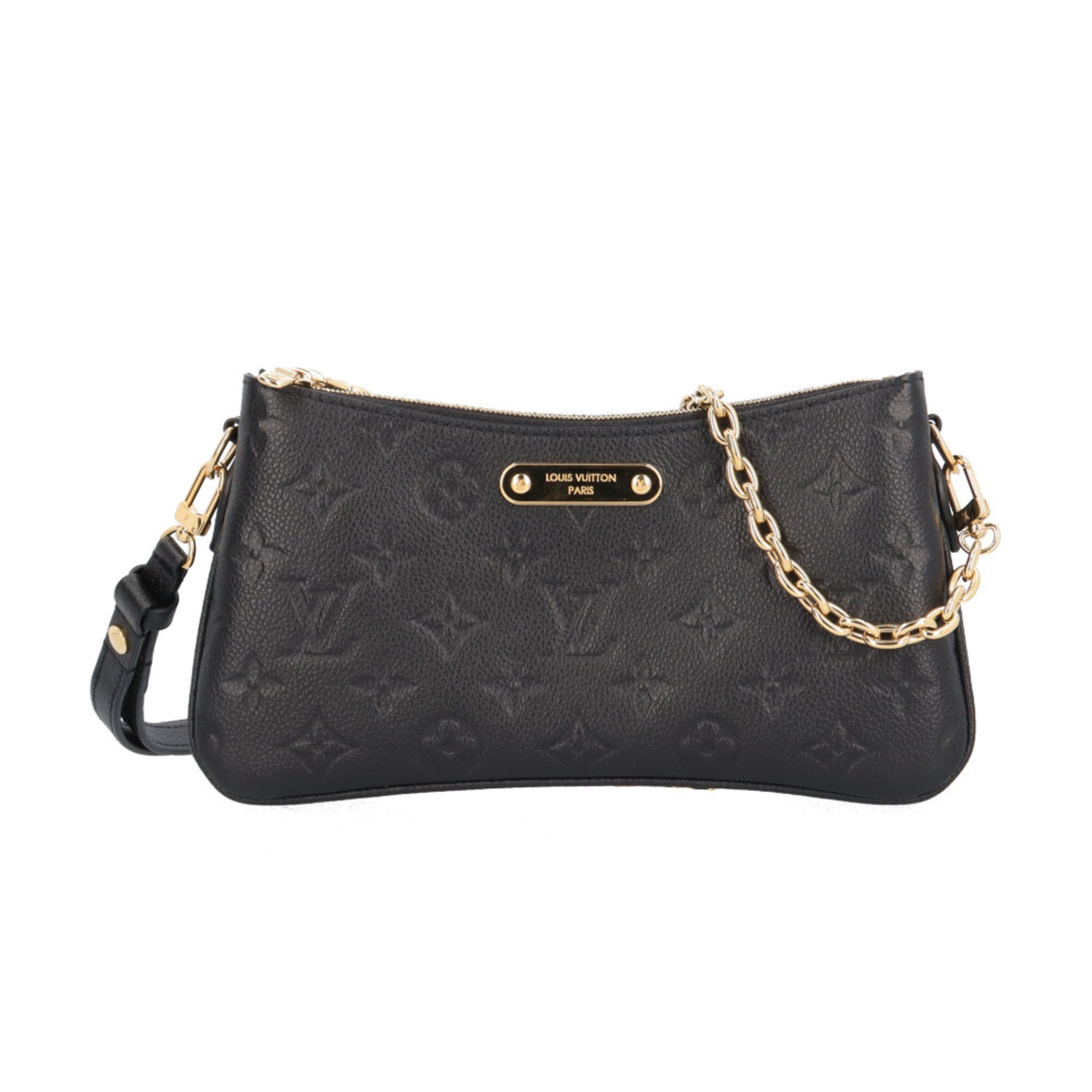 Louis Vuitton Monogram Empreinte Black Noir Monogram Empreinte Pochette Shoulder Bag (Pre-Owned)