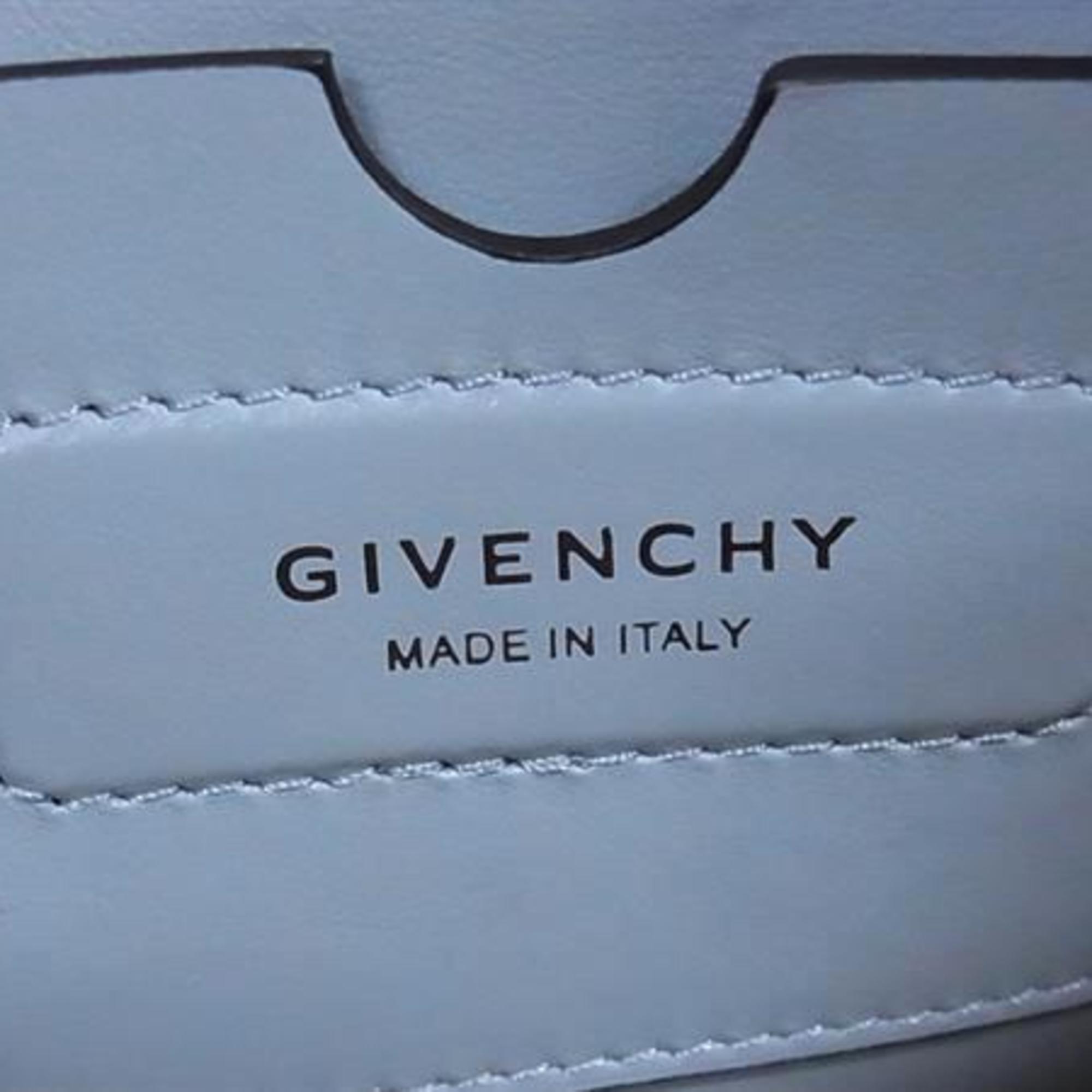 Givenchy Light Blue Leather Handbag Shoulder Bag Tote Bag (Pre-Owned)