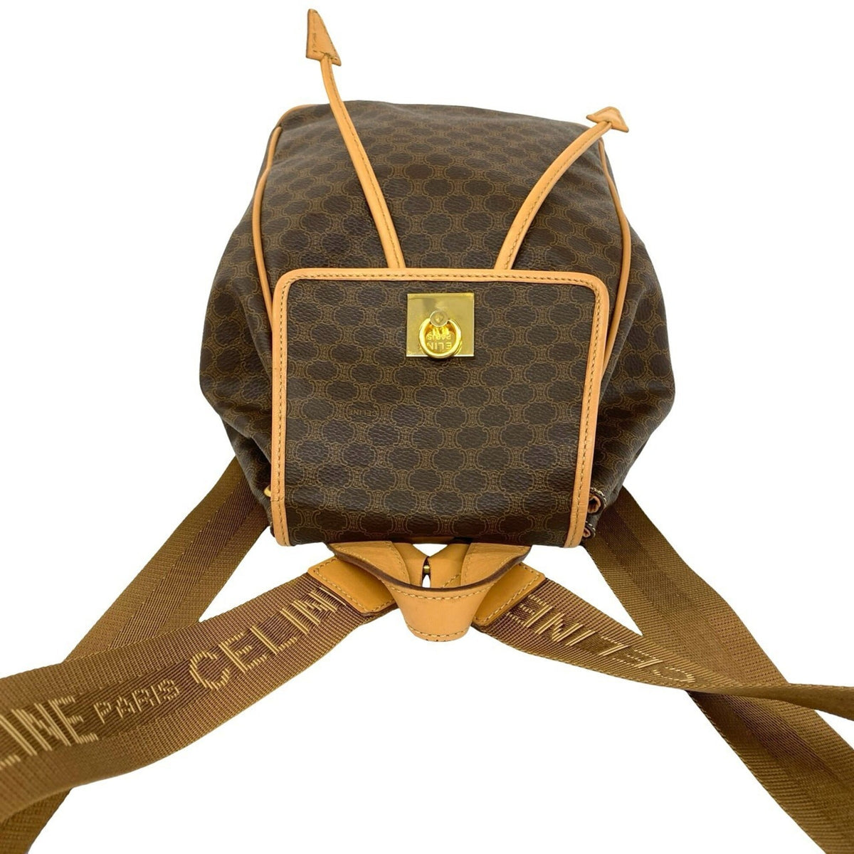 Celine Brown Pvc Leather Backpack (Pre-Owned)