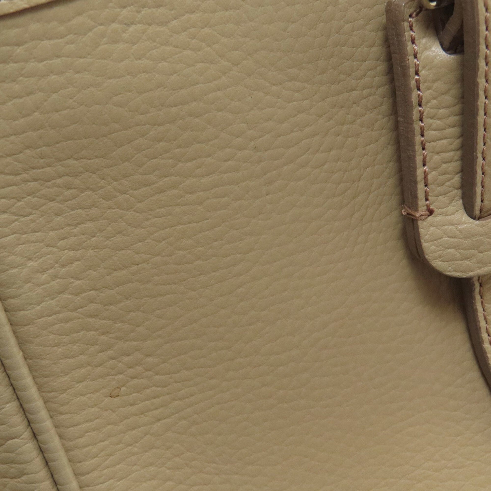 Burberry Beige Leather Shoulder Bag (Pre-Owned)