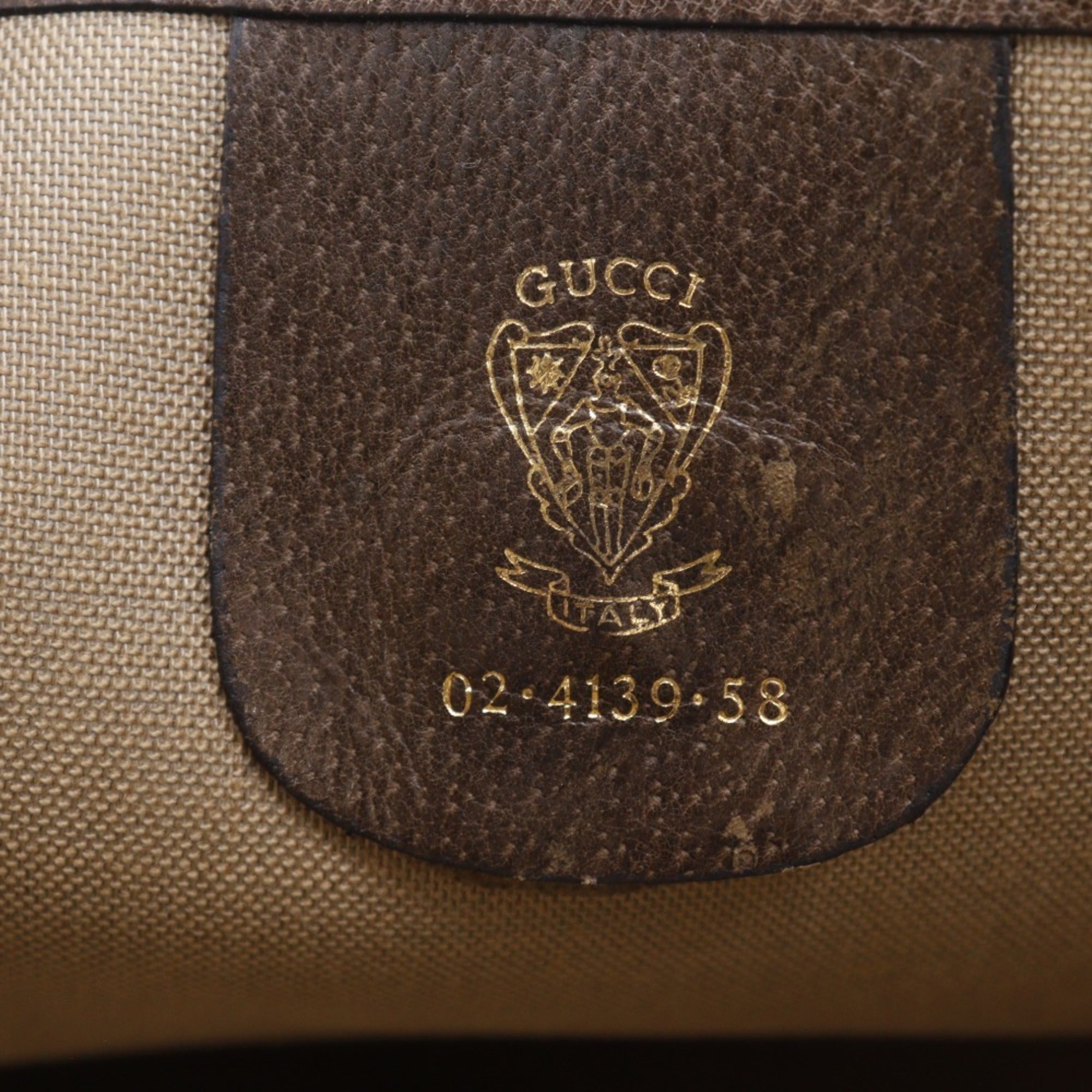 Gucci Sherry Line Brown Pvc Handbag (Pre-Owned)