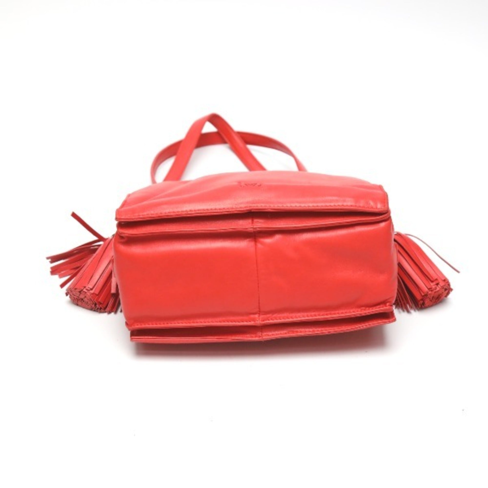 Loewe Red Color Leather Shoulder Bag (Pre-Owned)