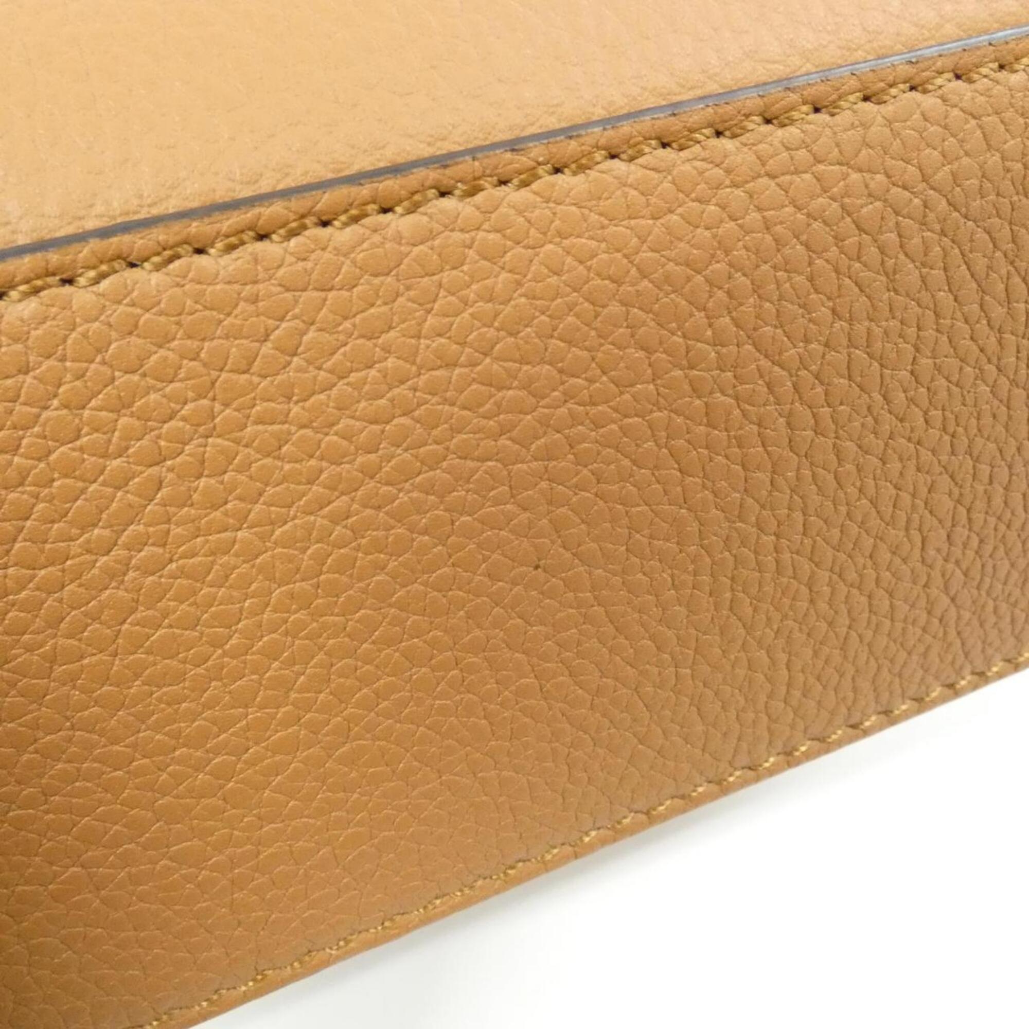 Fendi Brown Leather Handbag (Pre-Owned)