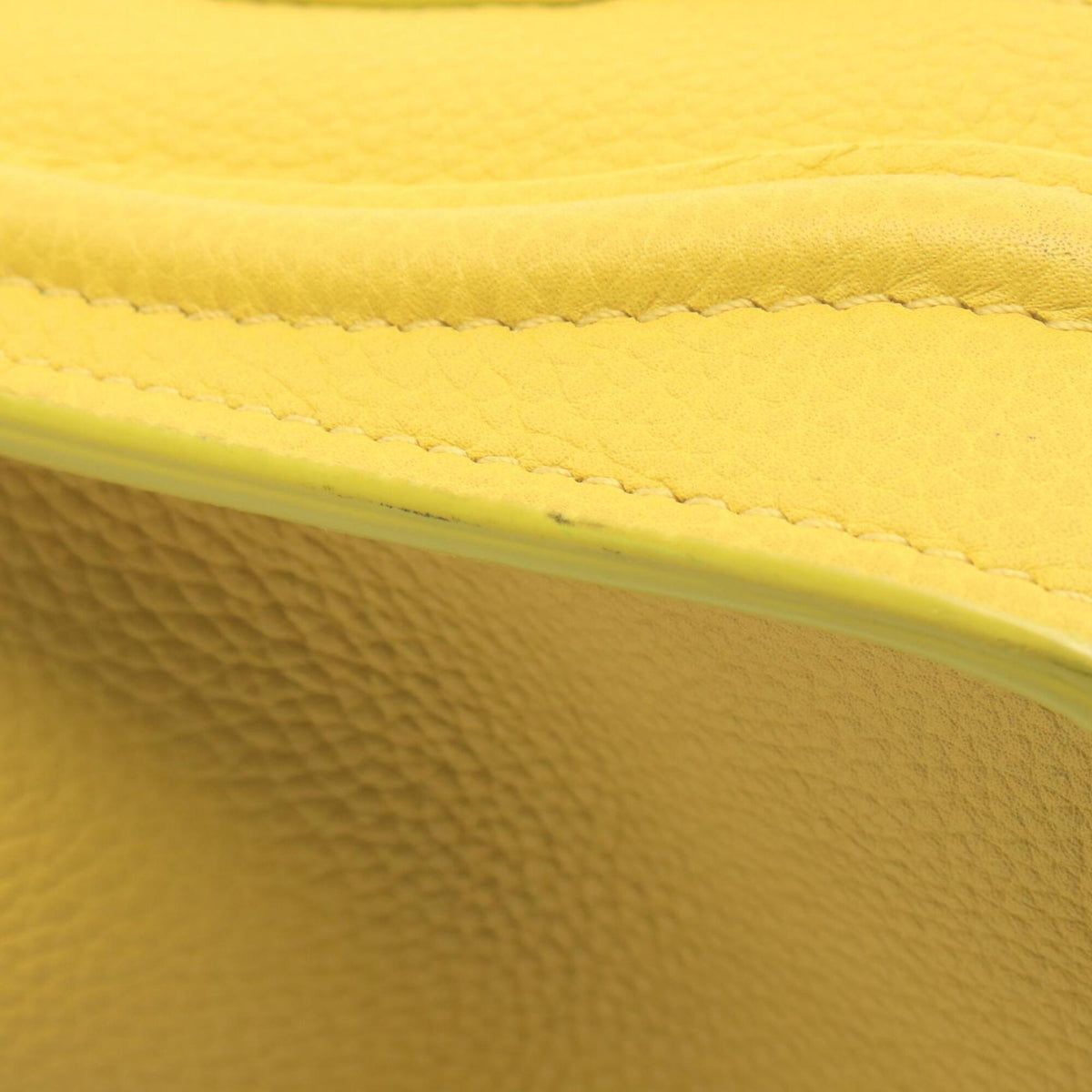 Celine Yellow Leather Handbag (Pre-Owned)