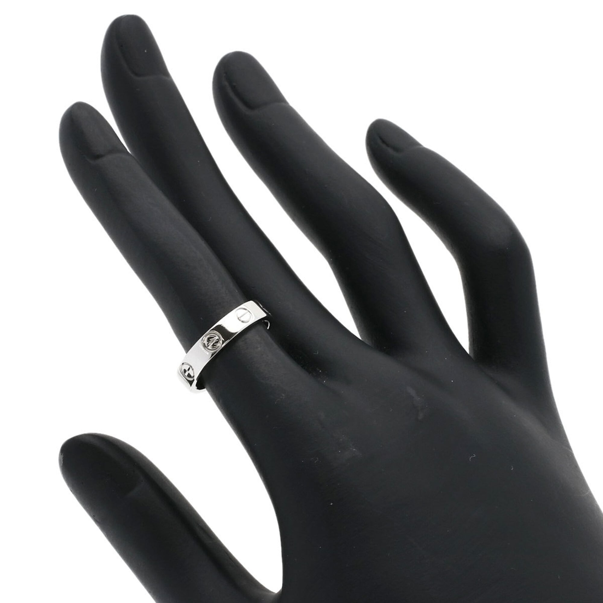 Cartier Platinum Platinum 950 Band Ring (Pre-Owned)