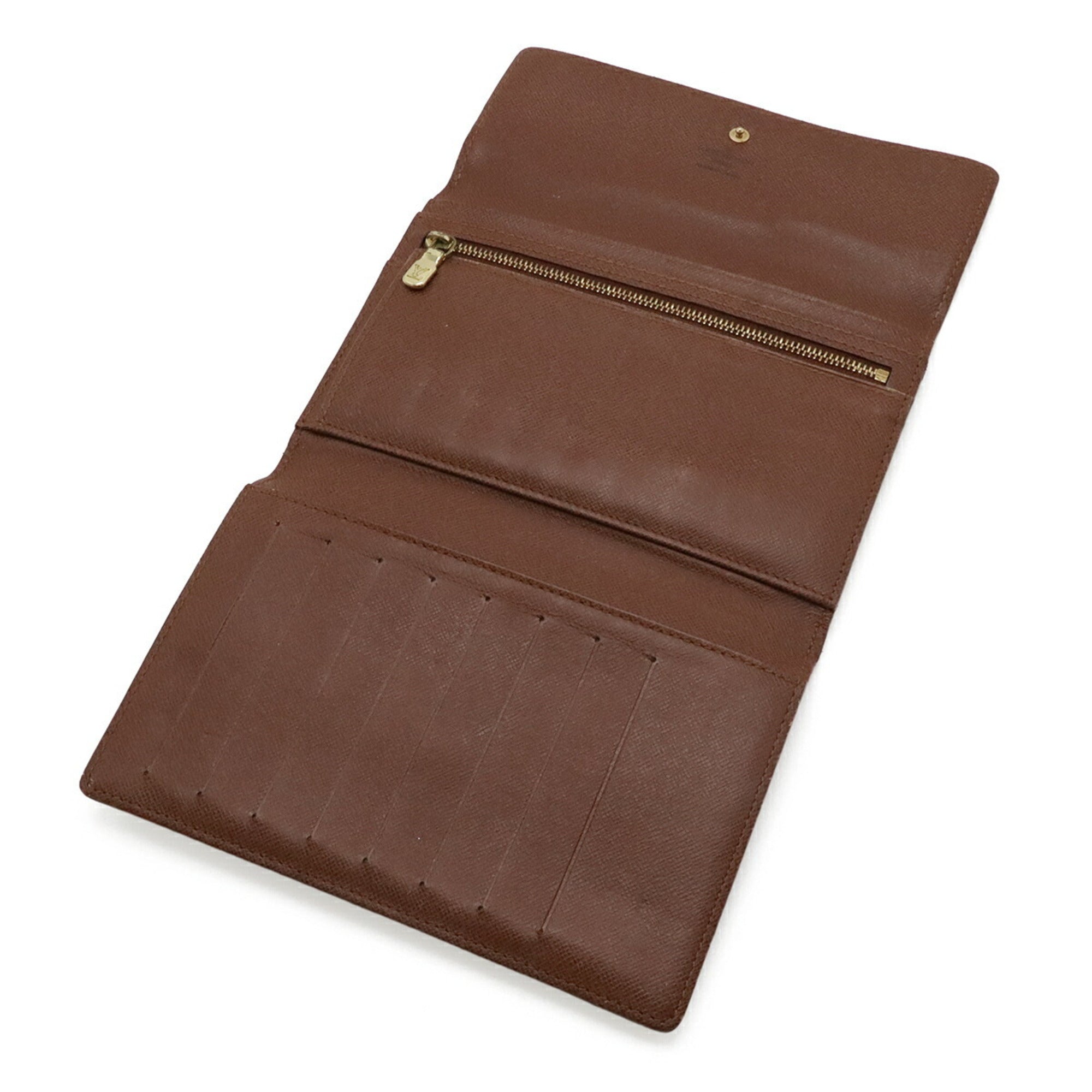 Louis Vuitton Brown Monogram Monogram Long Wallet (Tri-Fold) (Pre-Owned)