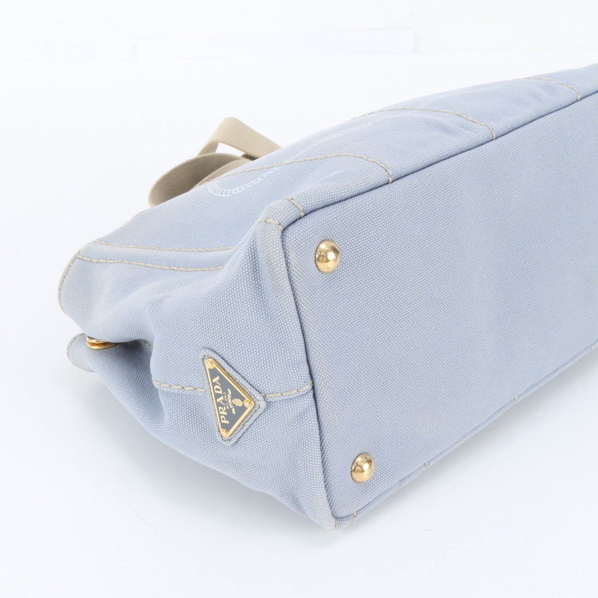 Prada Blue Handbag Shoulder Bag Tote Bag (Pre-Owned)