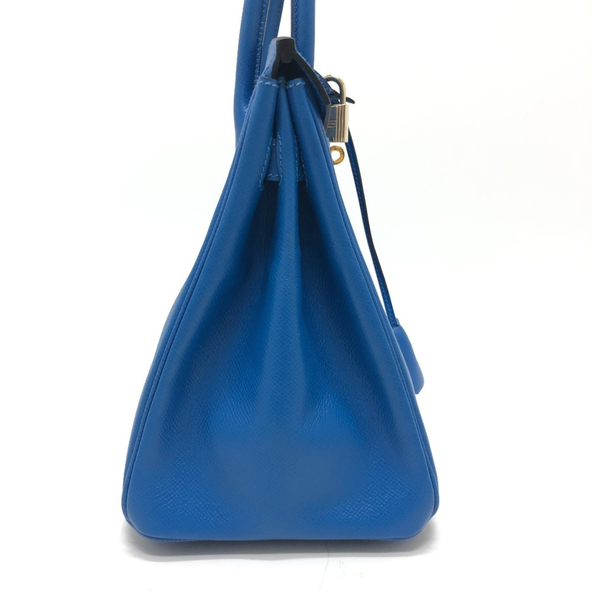 Hermes Blue Blue Hydra Epsom Leather Handbag (Pre-Owned)