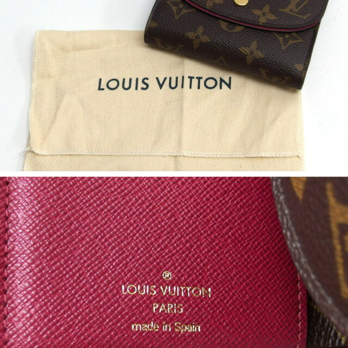 Louis Vuitton Monogram Fuchsia Pink Monogram Monogram Wallet (Tri-Fold) (Pre-Owned)