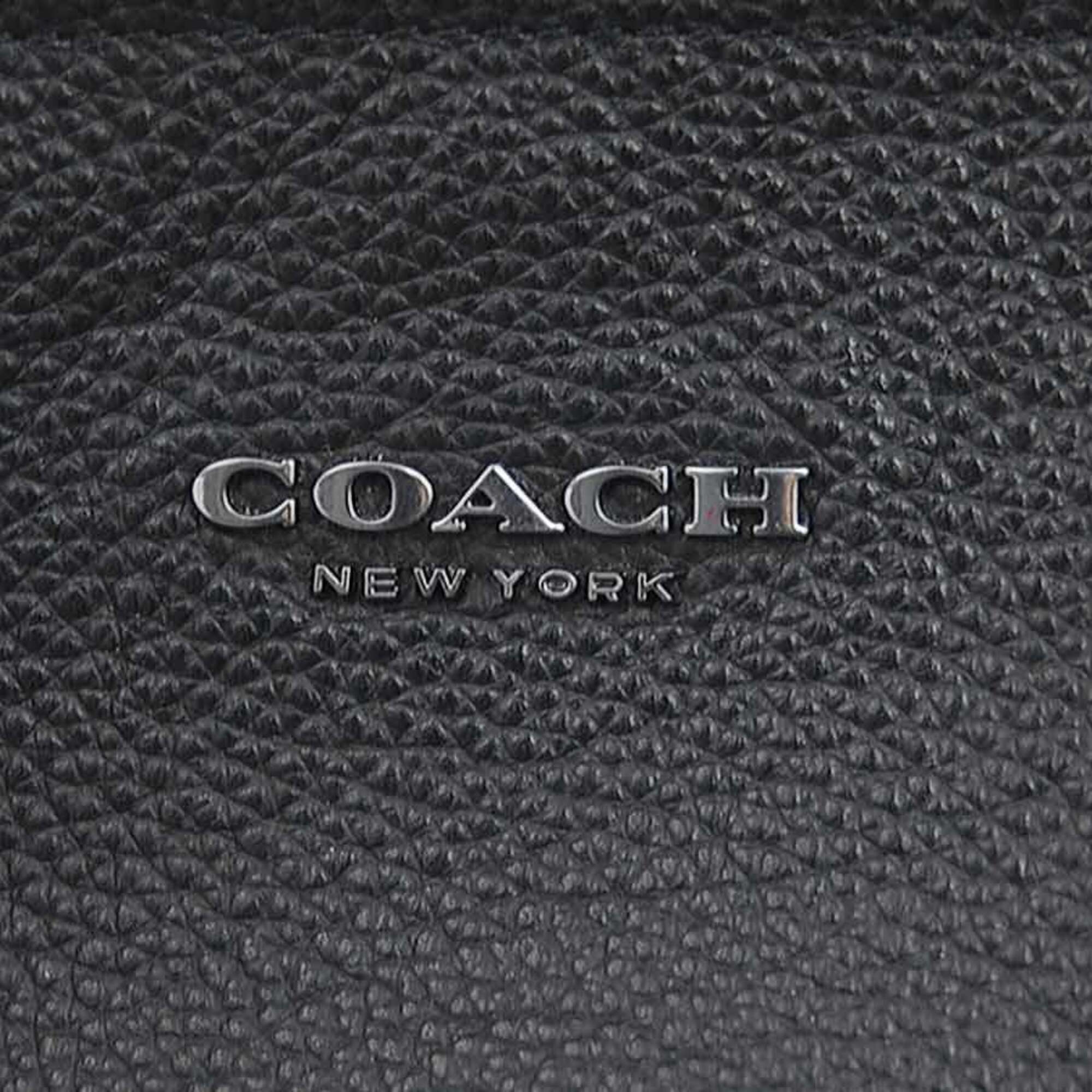 Coach Black Leather Shoulder Bag (Pre-Owned)