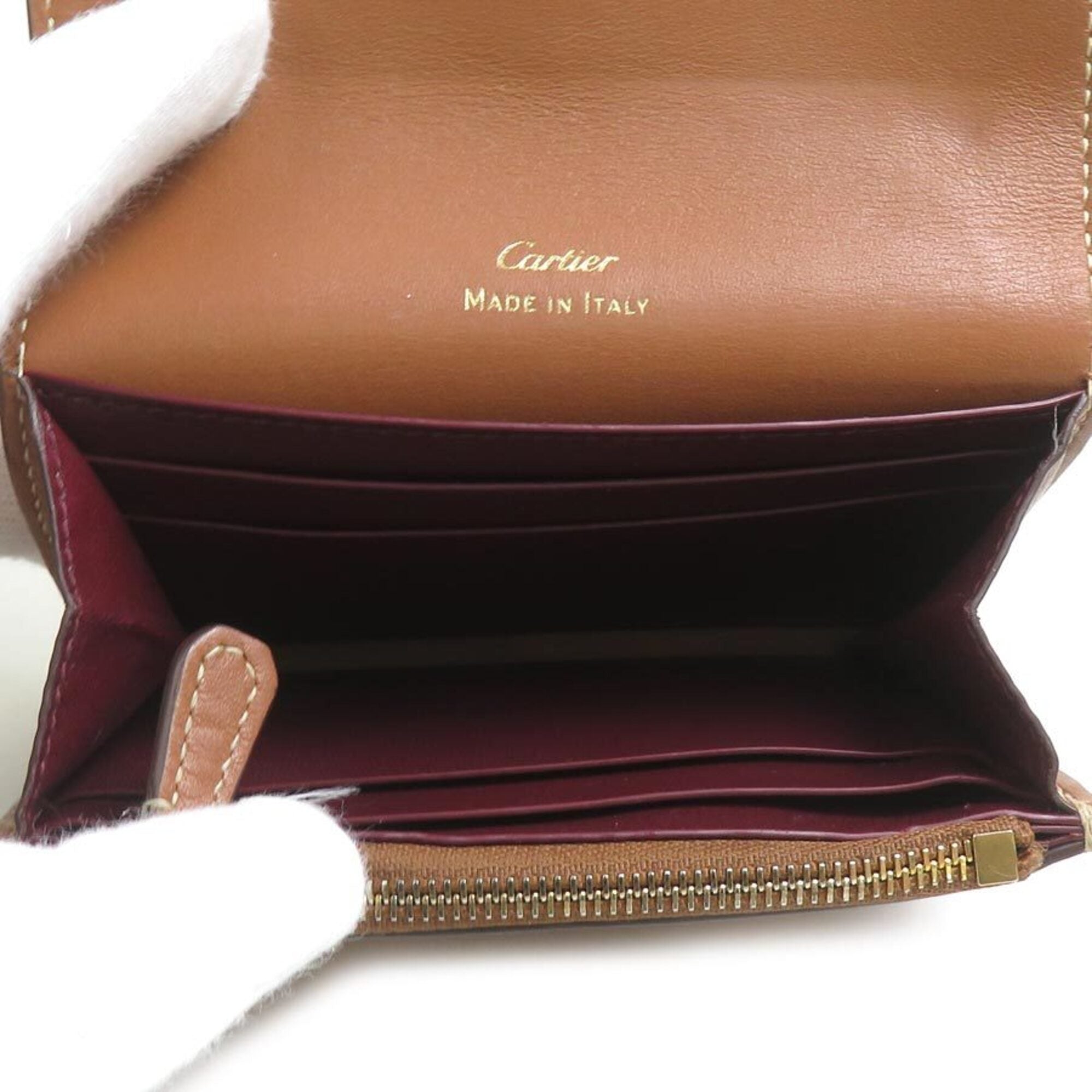 Cartier Brown Coin Purse/Coin Case (Pre-Owned)