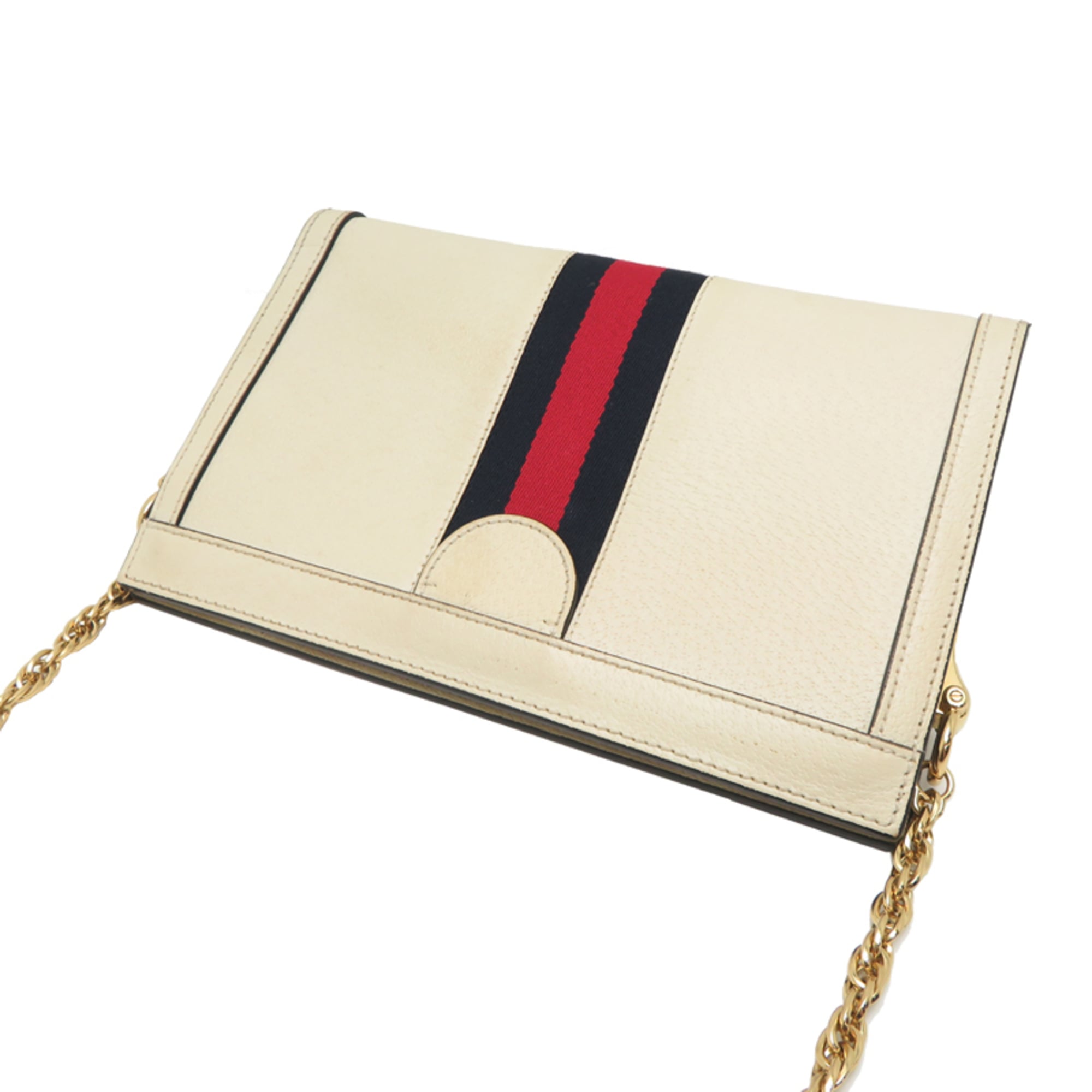 Gucci White Leather Shoulder Bag (Pre-Owned)