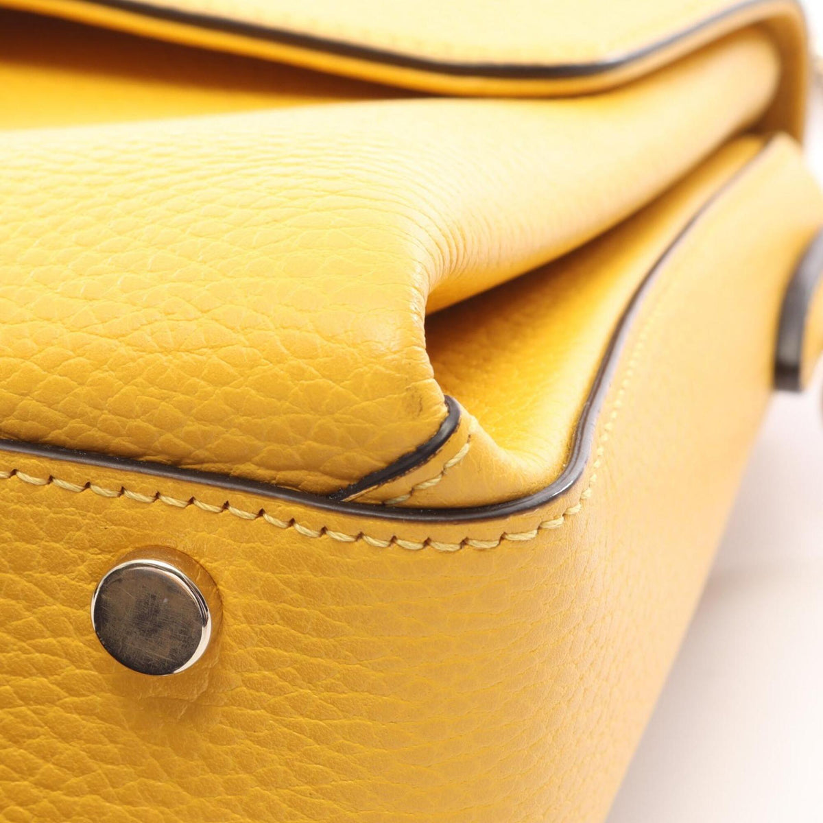 Gucci Yellow Leather Handbag (Pre-Owned)