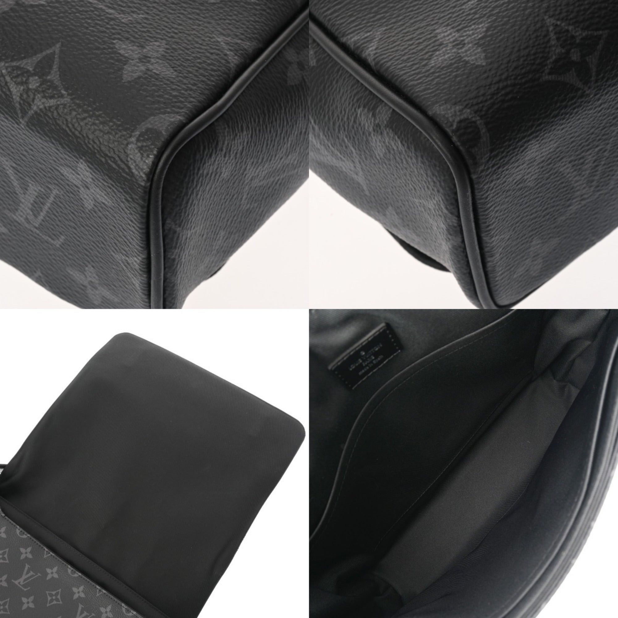Louis Vuitton Black Monogram Canvas Shoulder Bag (Pre-Owned)