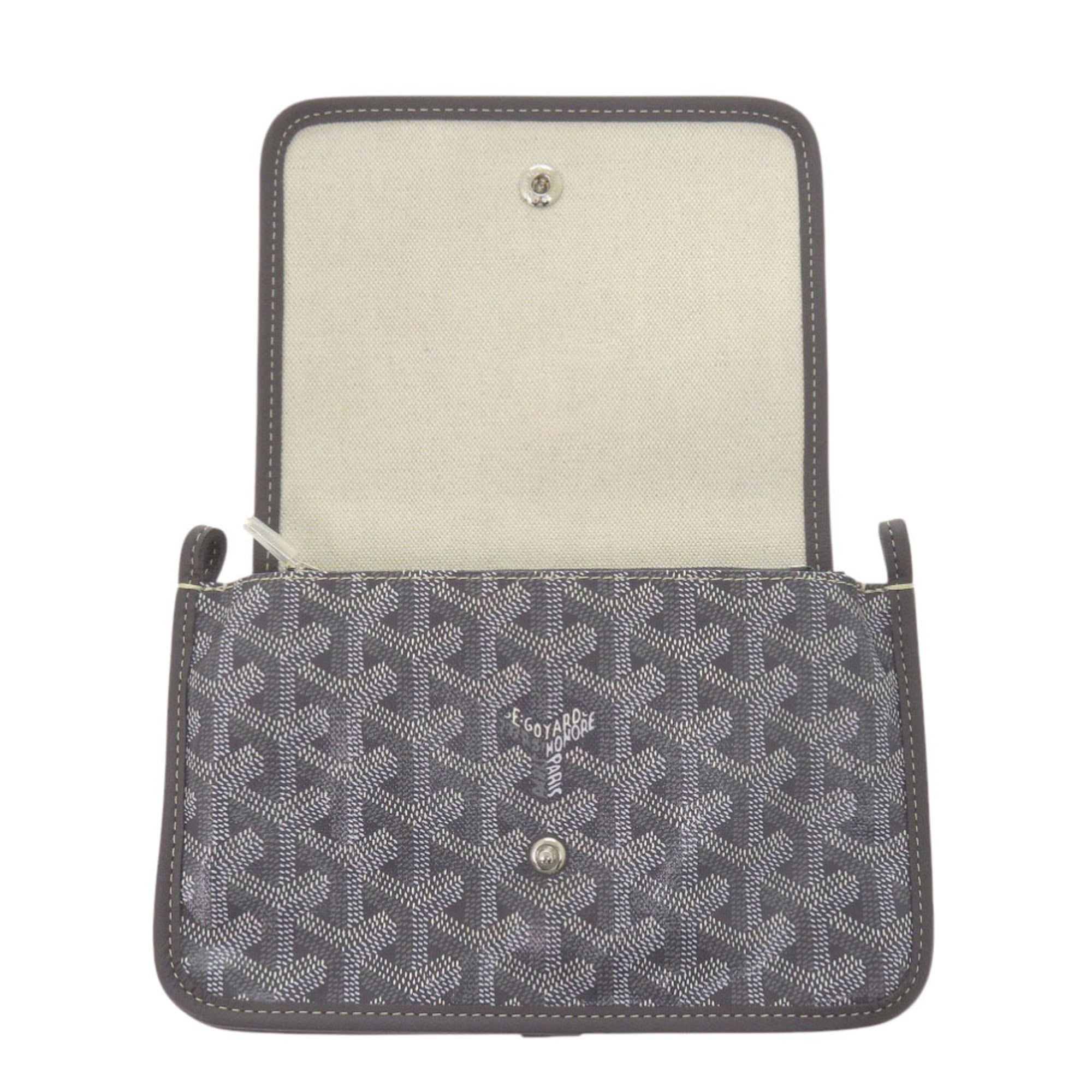 Goyard Gray Canvas Leather Handbag Shoulder Bag (Pre-Owned)