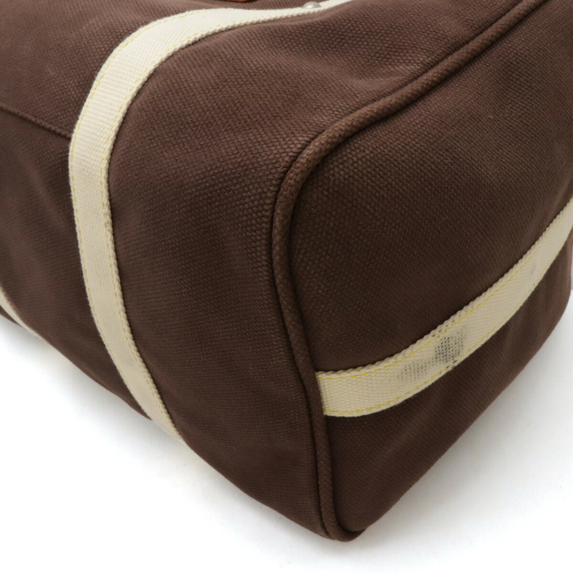 Louis Vuitton Dark Brown Moka Canvas Boston Bag (Pre-Owned)