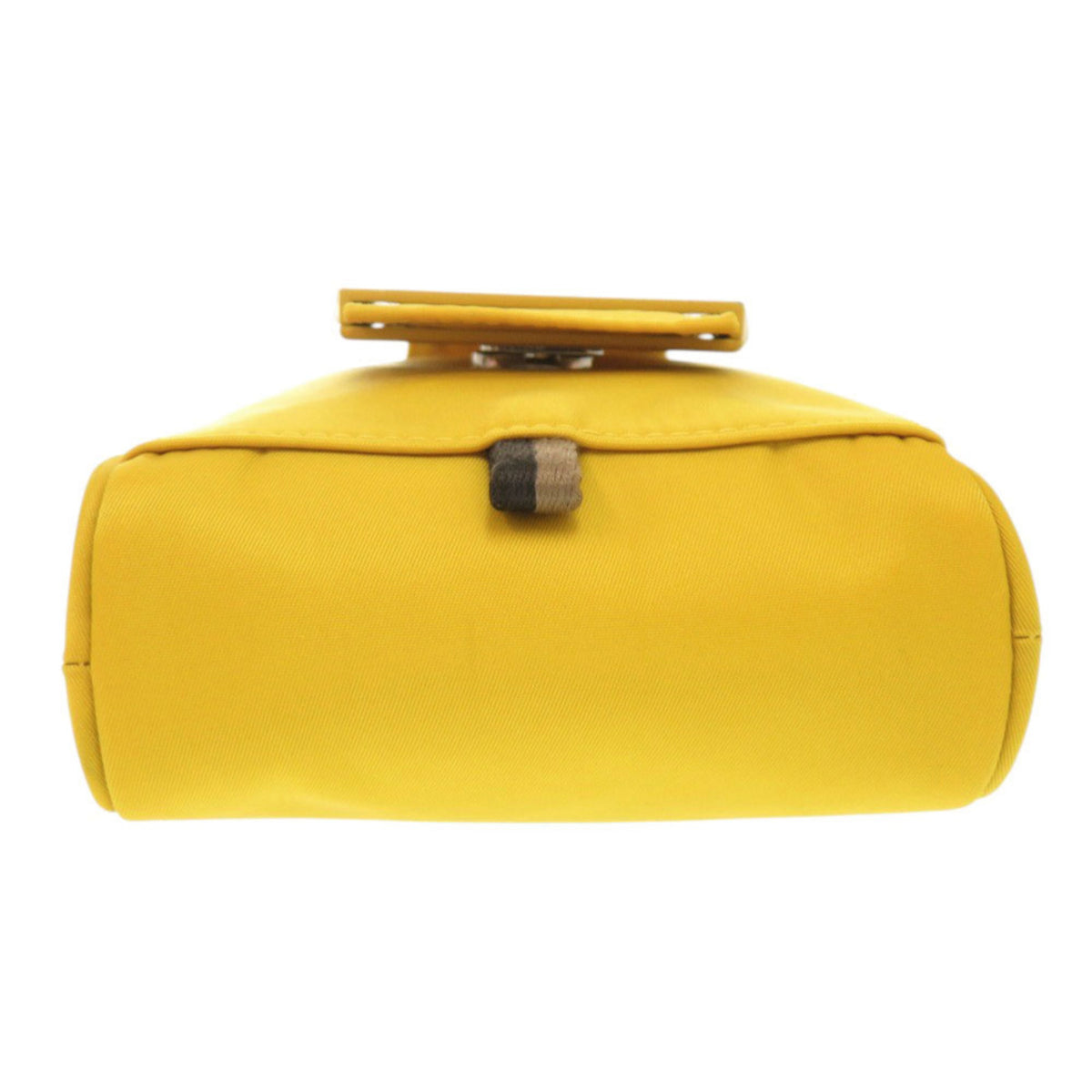 Fendi Yellow Nylon Pouch Shoulder Bag (Pre-Owned)