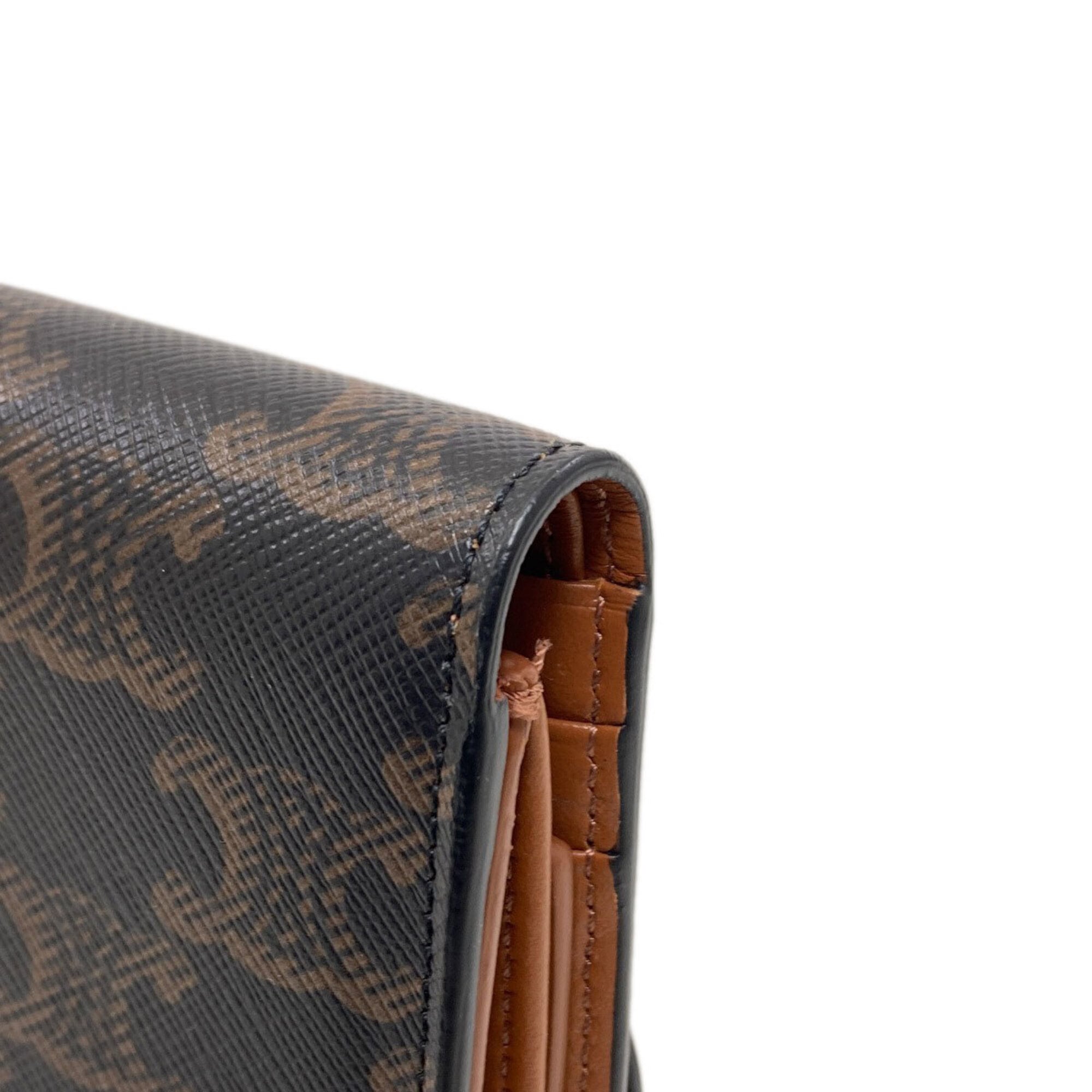 Celine Brown Pvc Wallet (Bi-Fold) (Pre-Owned)
