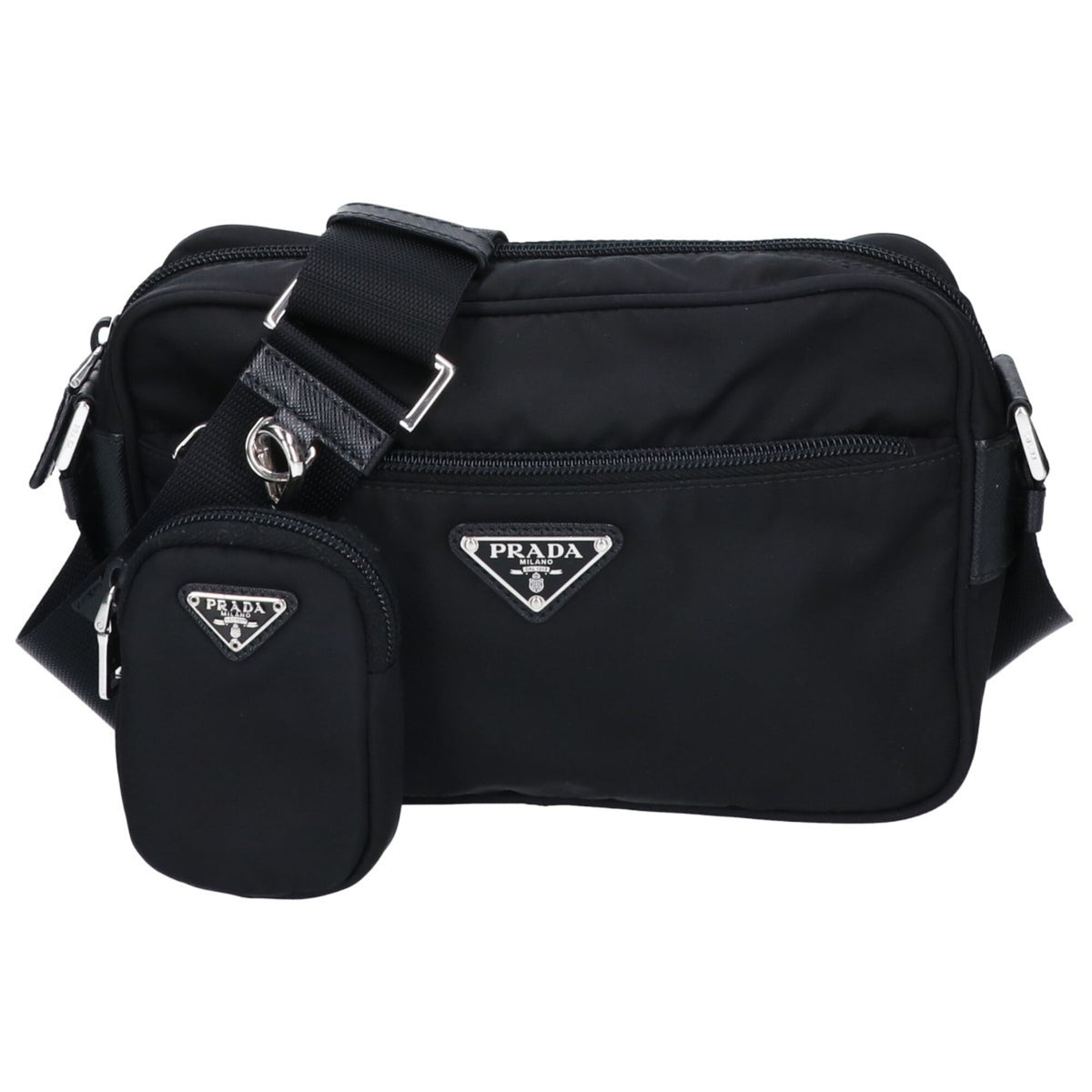 Prada Black Nylon Shoulder Bag (Pre-Owned)