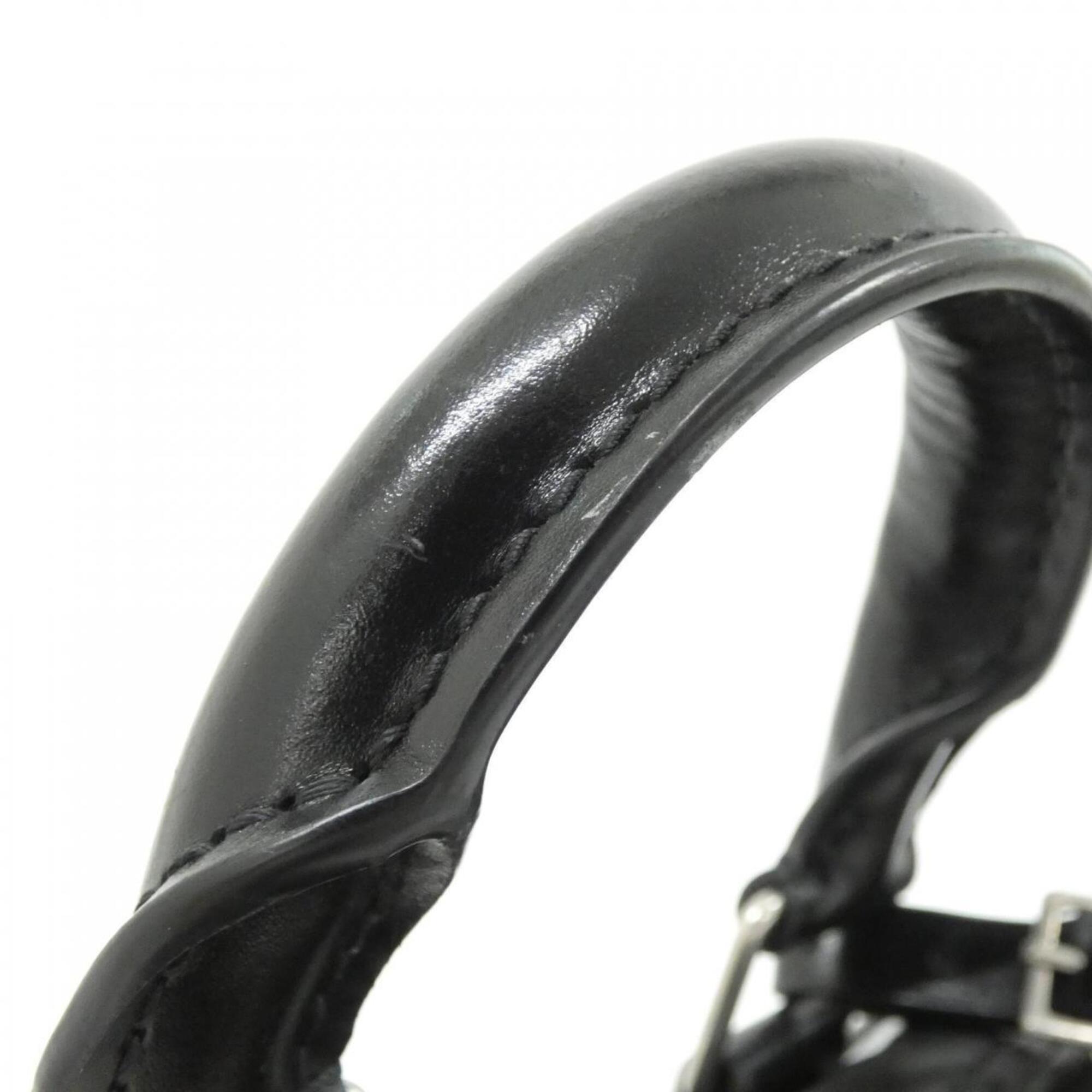 Louis Vuitton Black Leather Boston Bag (Pre-Owned)