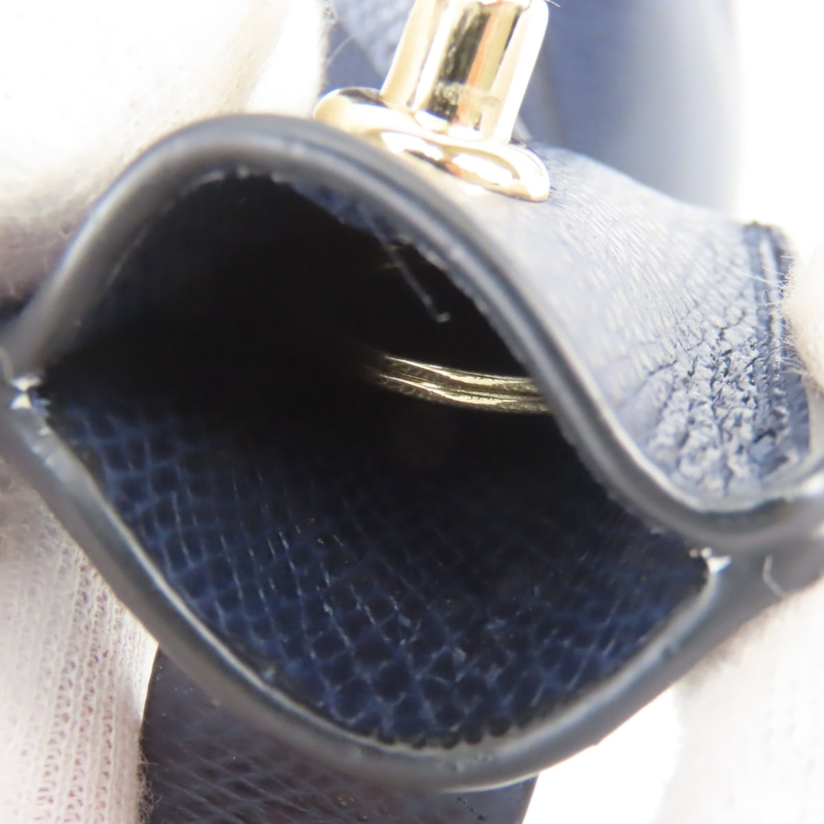 Coach Navy Leather Handbag (Pre-Owned)