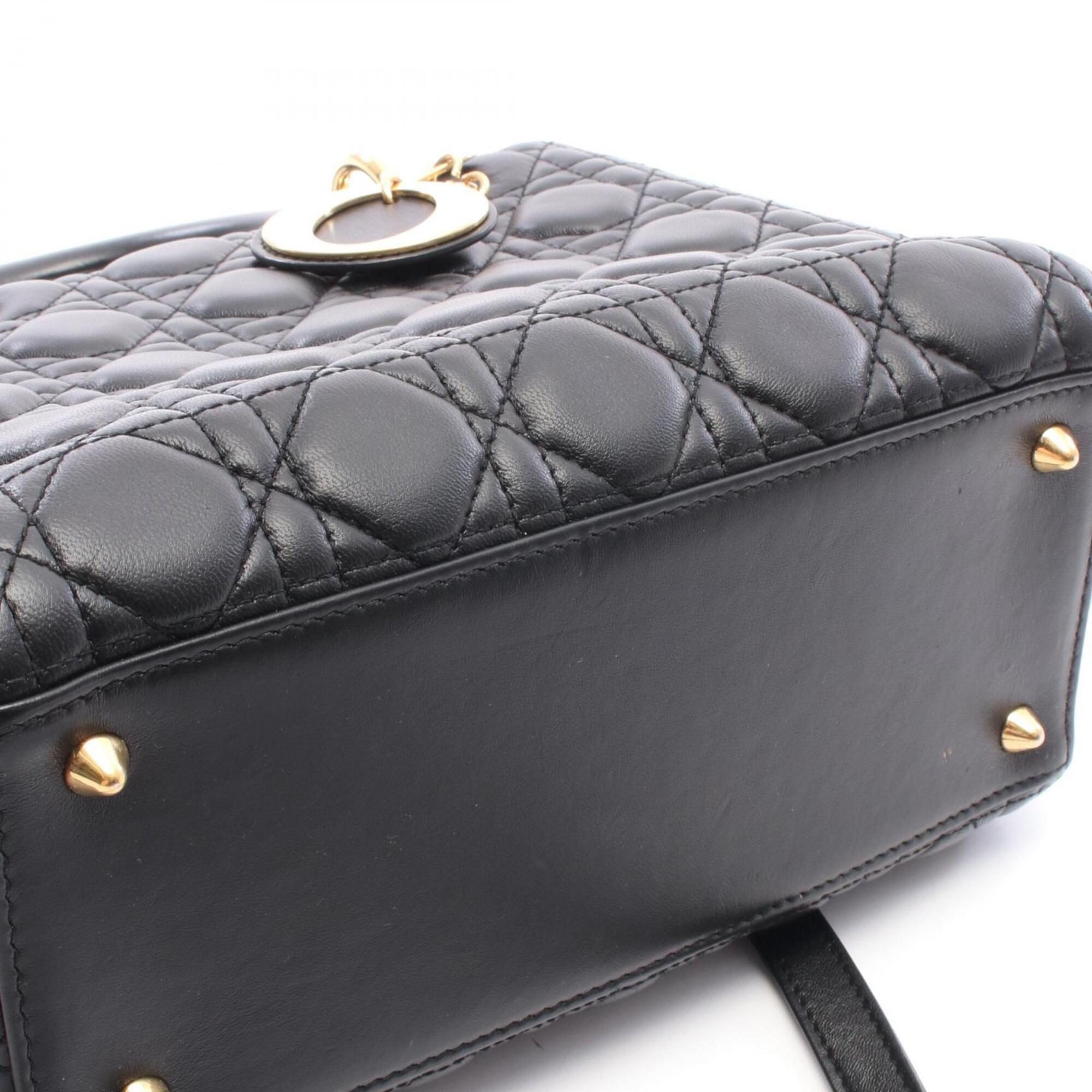 Christian Dior Black Leather Handbag (Pre-Owned)