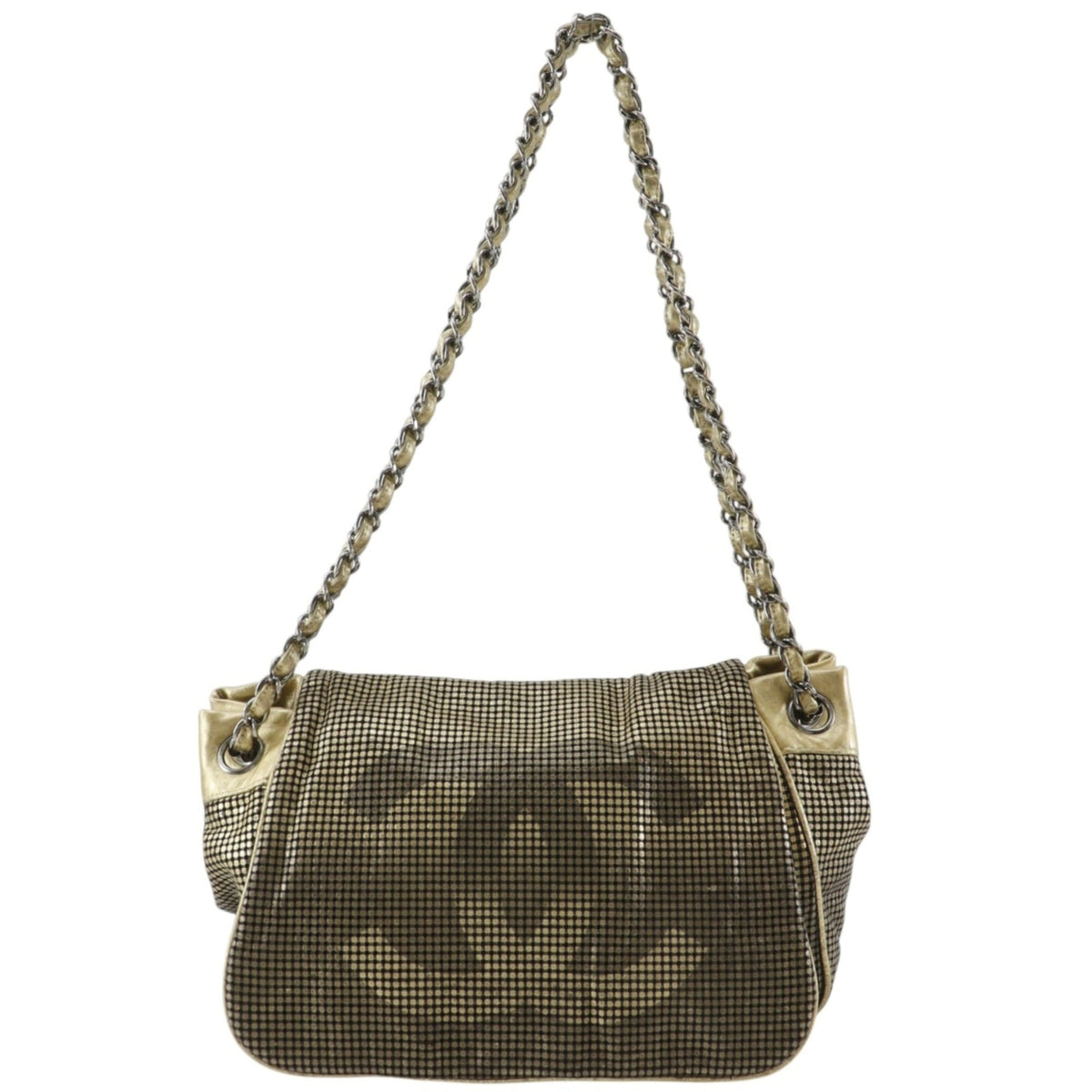 Chanel Gold Leather Shoulder Bag (Pre-Owned)