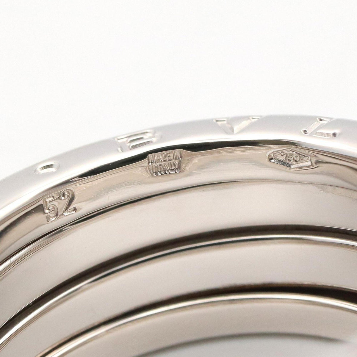 Bvlgari Silver White Gold (18K) Band Ring (Pre-Owned)