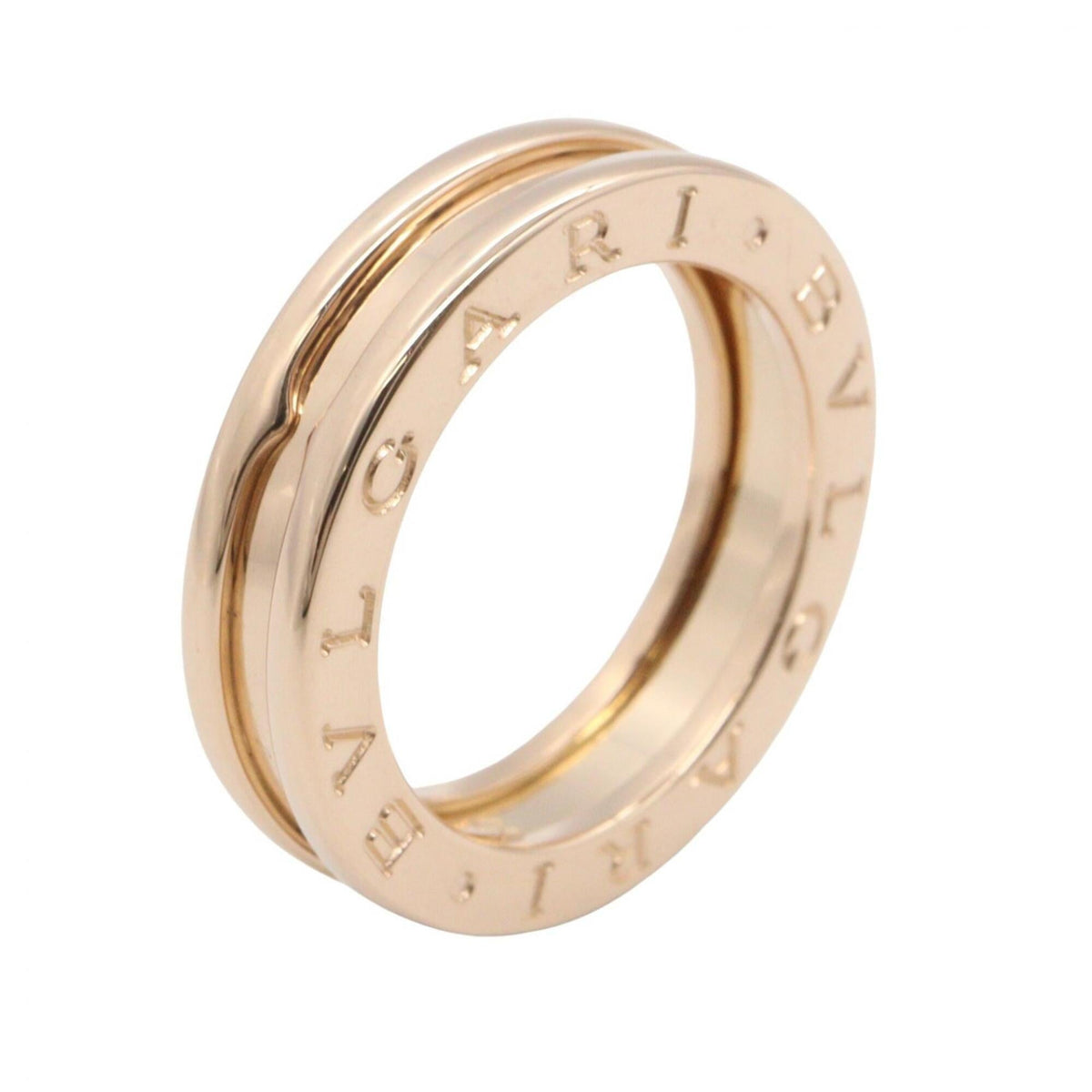 Bvlgari Gold Pink Gold (18K) Band Ring (Pre-Owned)