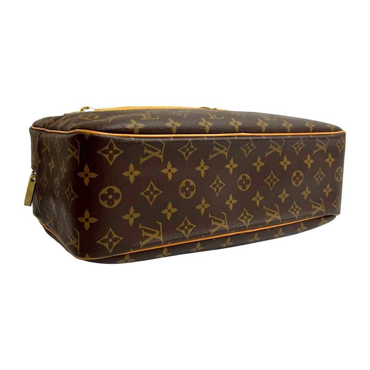 Louis Vuitton Brown Leather Pvc Shoulder Bag Tote Bag (Pre-Owned)