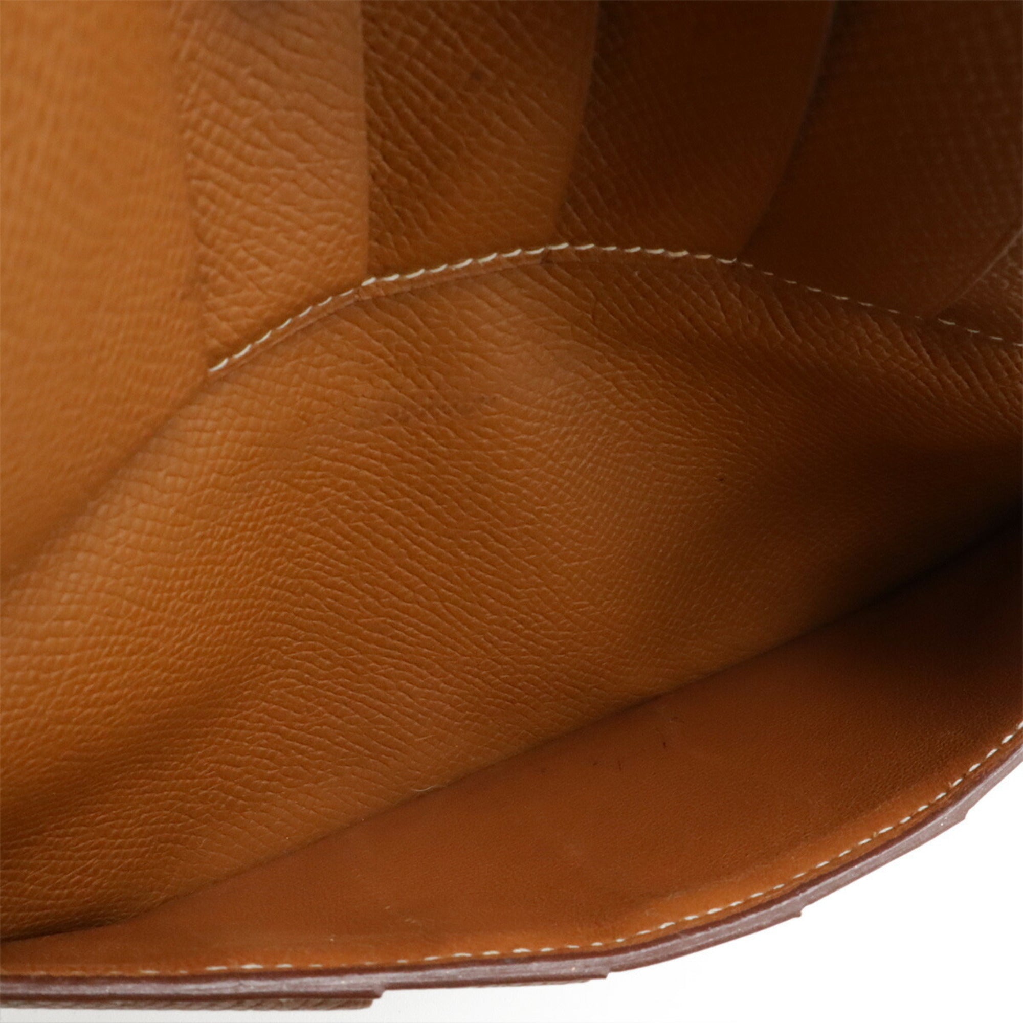 Hermes Brown Camel Epsom Leather Long Wallet (Tri-Fold) (Pre-Owned)